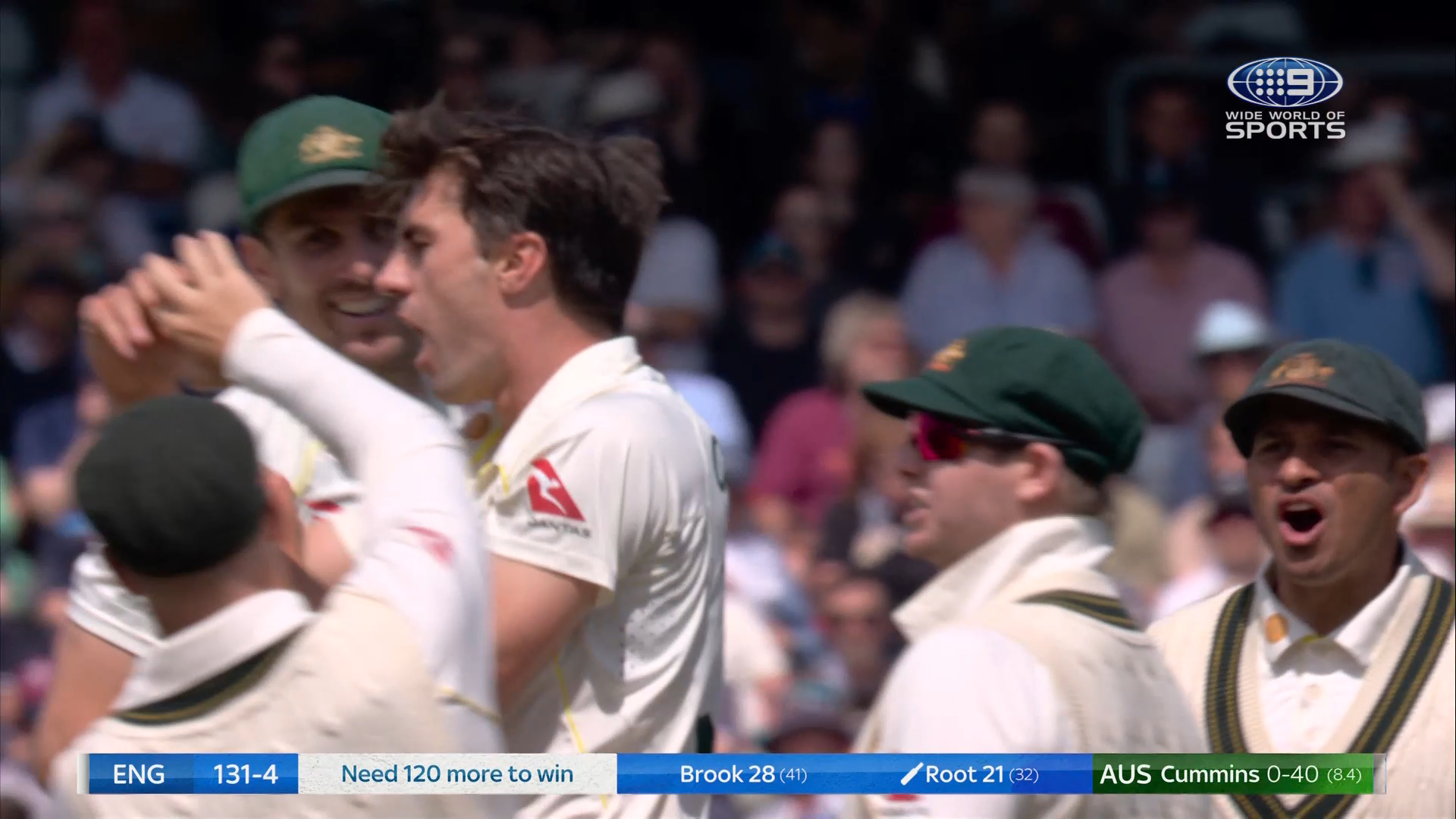 Cummins clinches wicket of Root