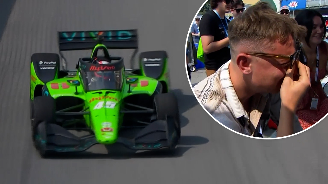 First IndyCar win brings best friend to tears