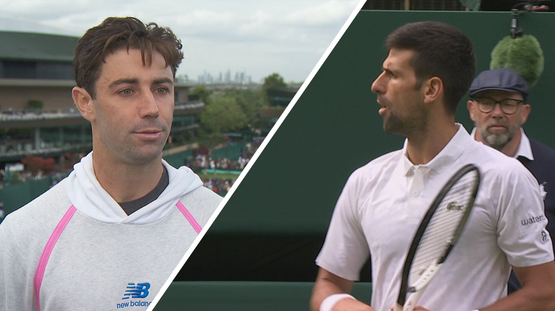 Aussie to face Novak Djokovic in second round at Wimbledon