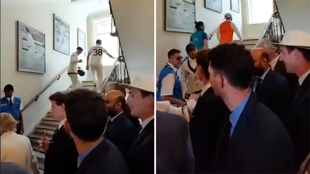 New footage of Usman Khawaja pavilion incident emerges