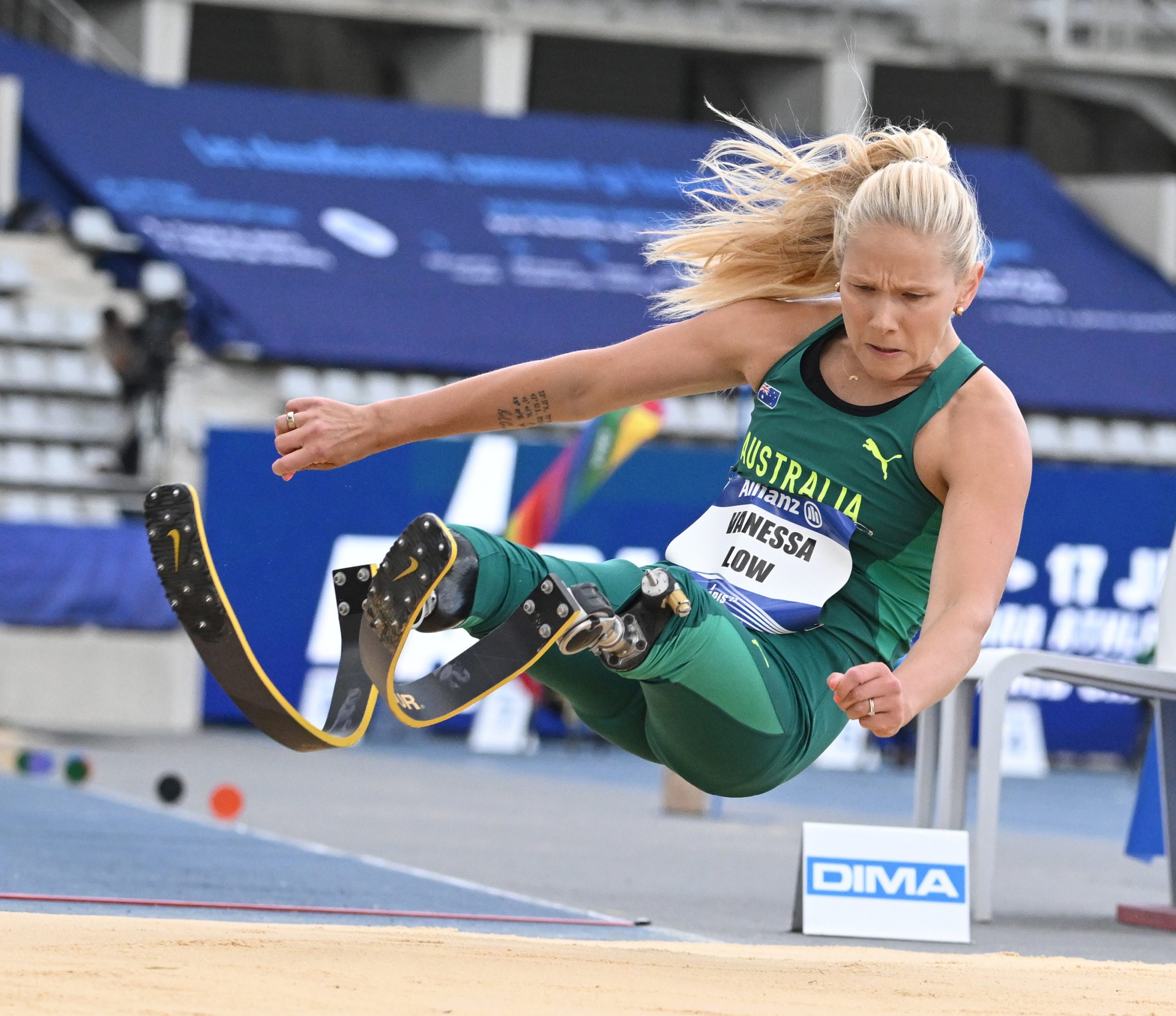 Vanessa Low competing at the 2023 World Para Athletics Championships.