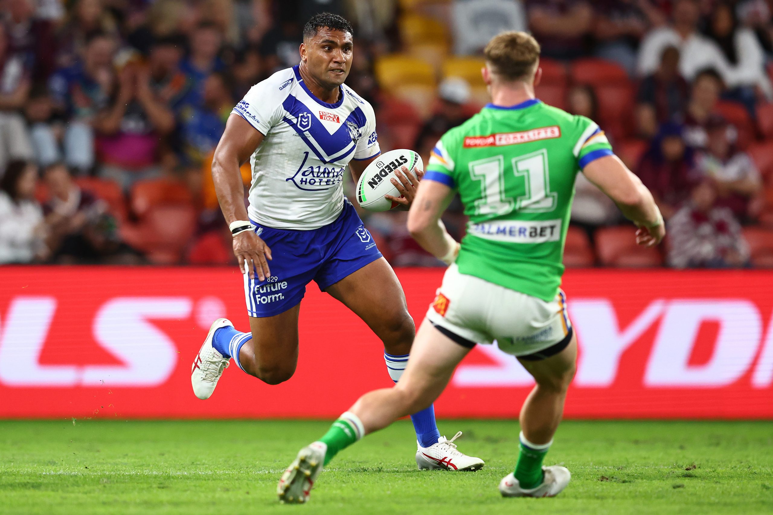 Tevita Pangai Junior during the round 10 NRL match between Canterbury Bulldogs and Canberra Raiders.