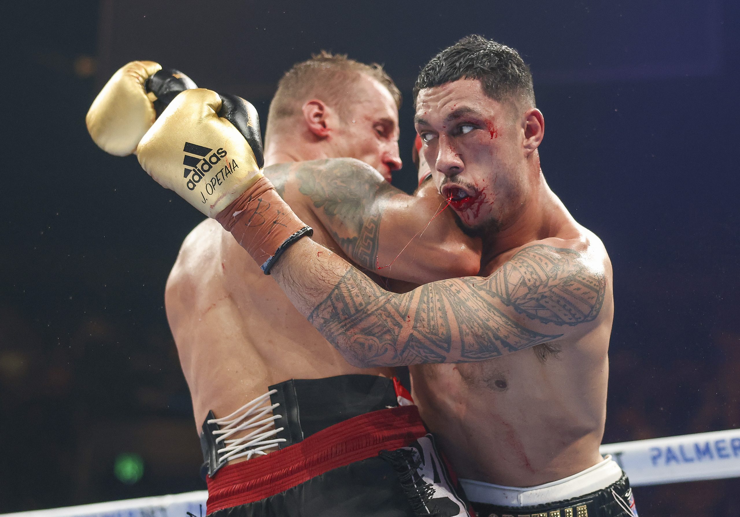 Jai Opetaia on his way to the IBF cruiserweight title against Mairis Briedis.