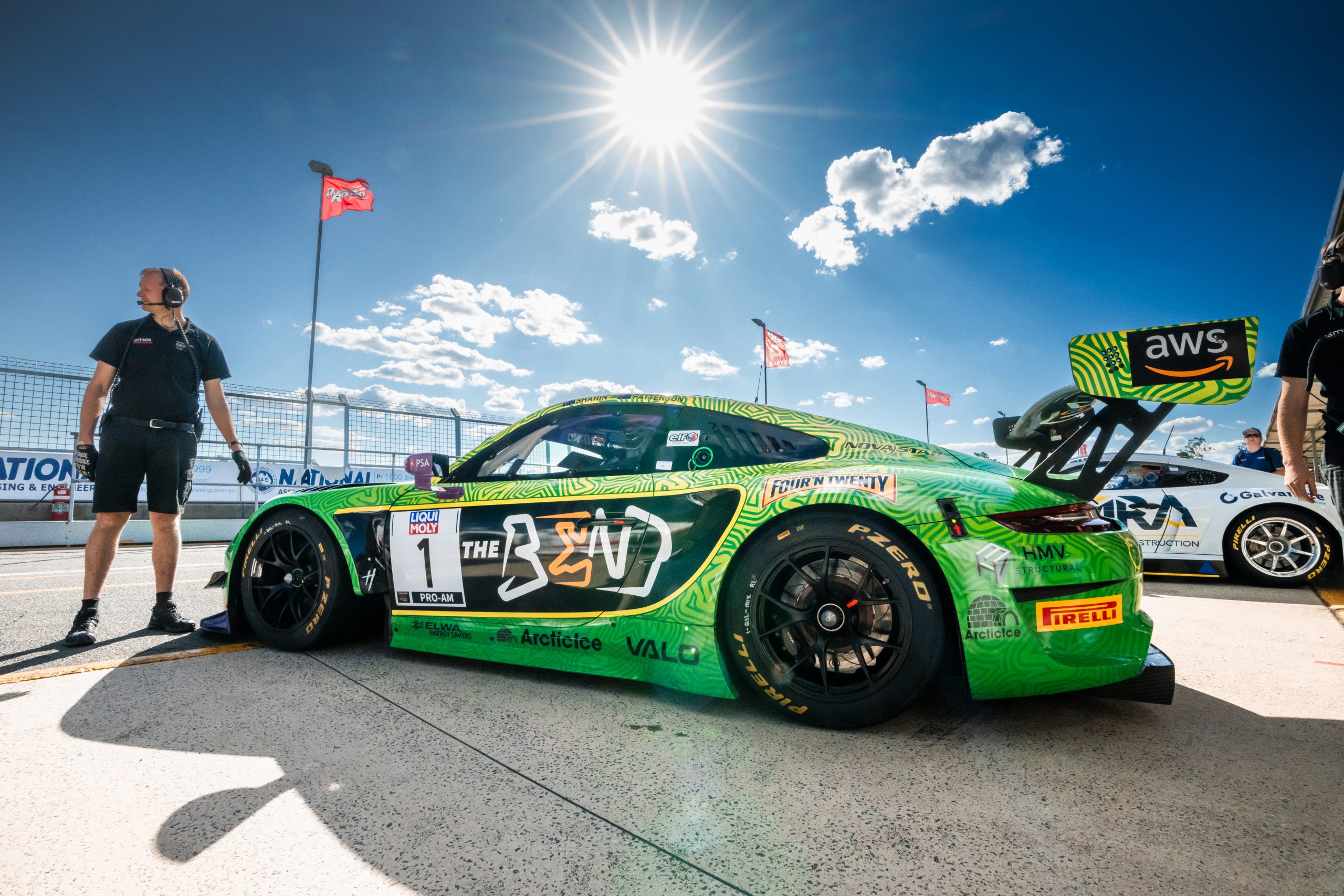 Yasser Shahin races a Porsche 911 GT3 R in GT World Challenge Australia.