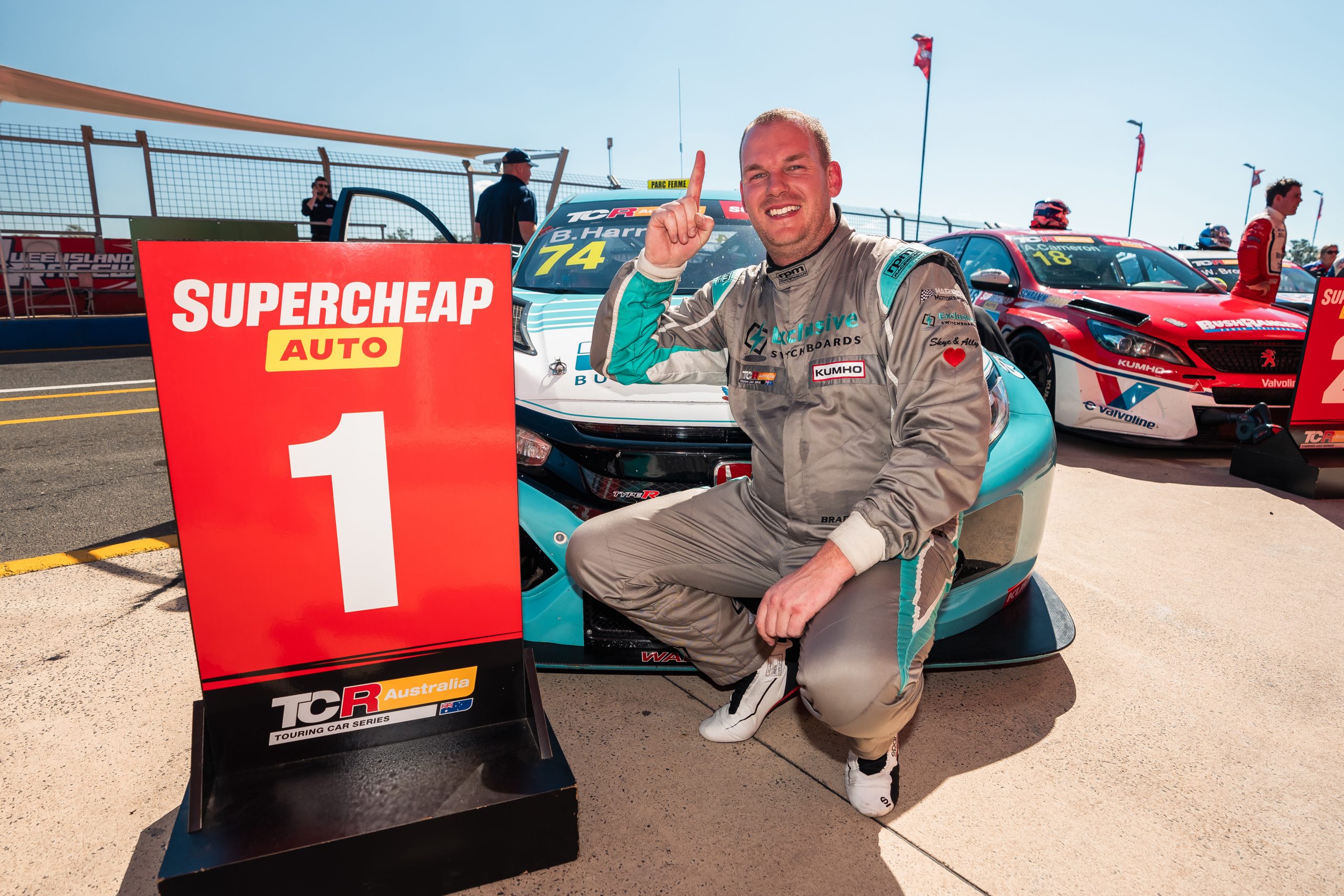 Brad Harris scored his first TCR Australia Series win.