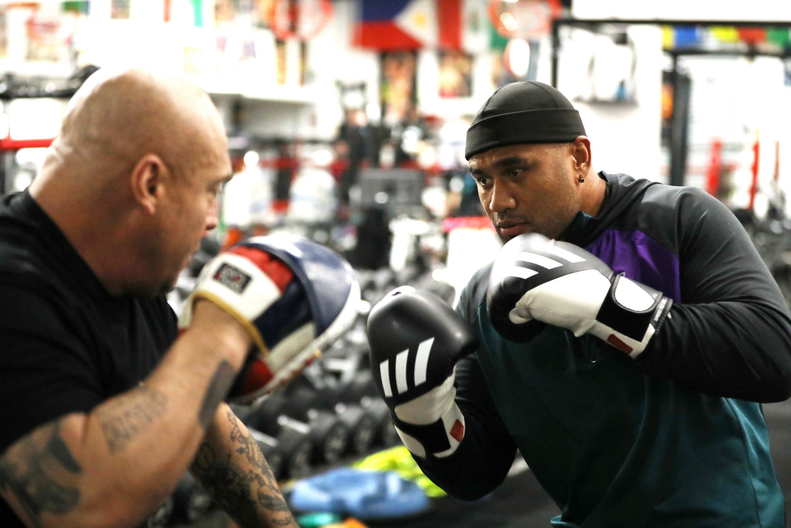 Junior Paulo trains at the Bondi Boxing Club.