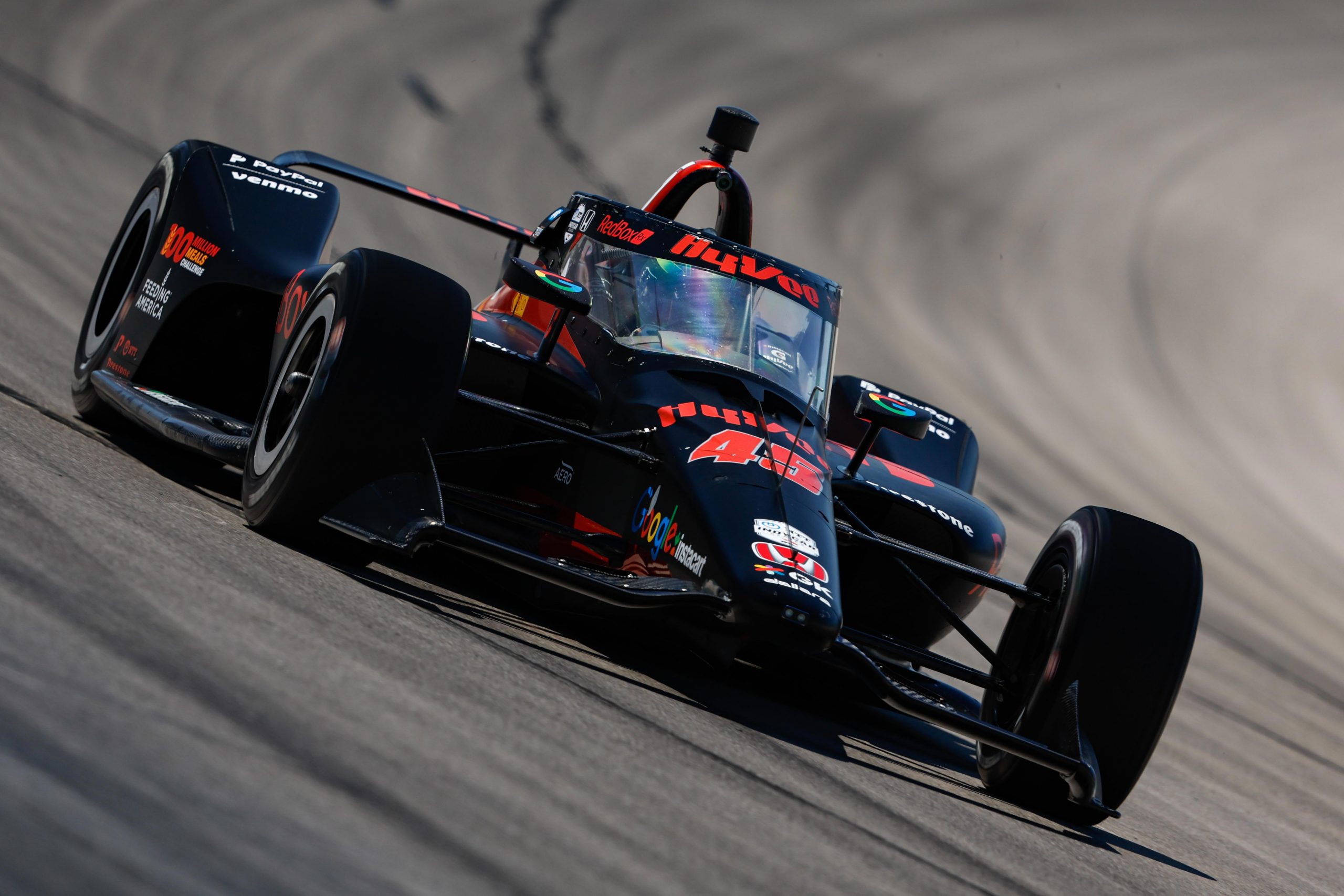 Linus Lundqvist tested with Rahal Letterman Lanigan Racing at Texas Motor Speedway.