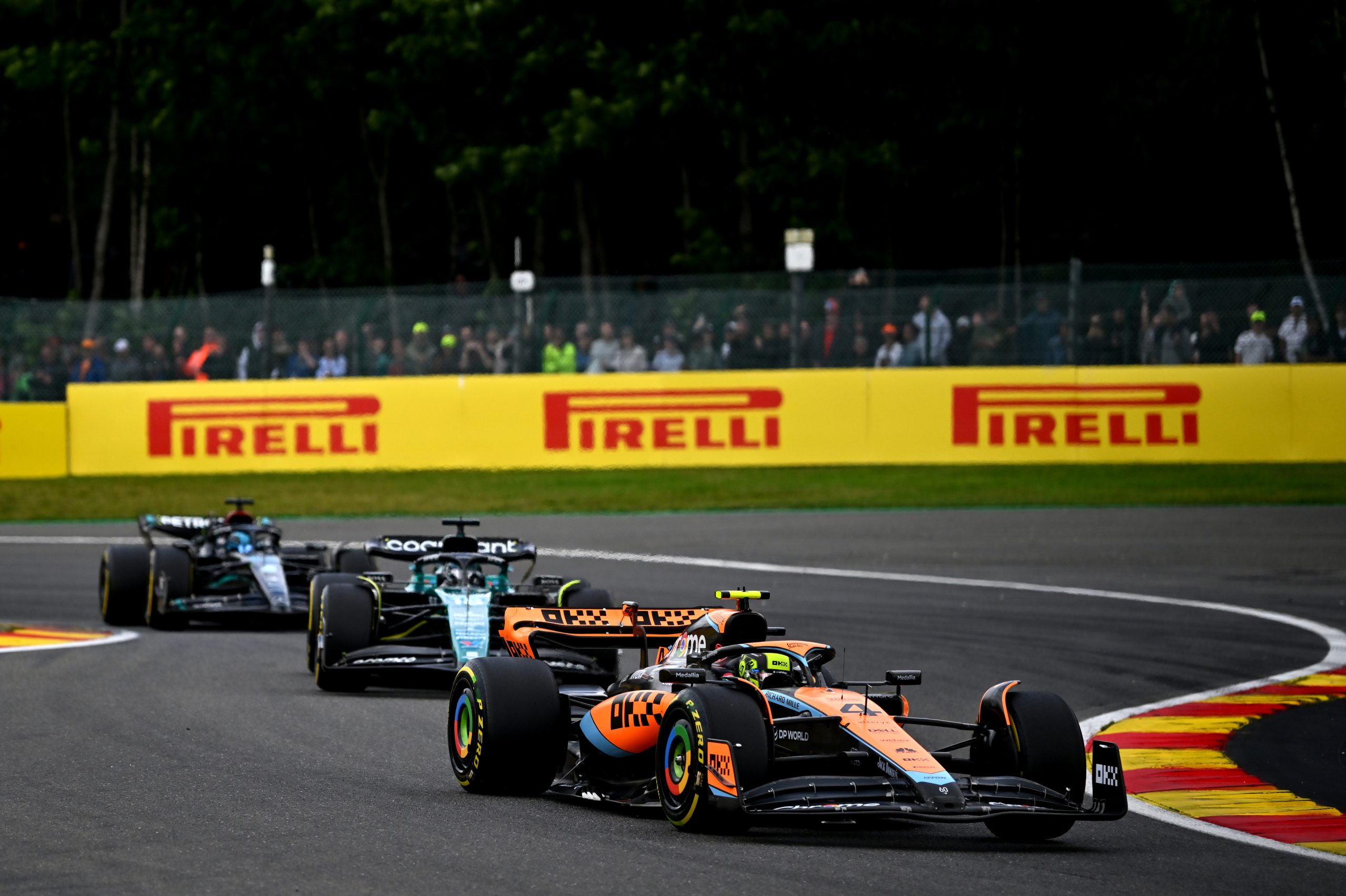 Lando Norris finished seventh in the Belgian Grand Prix.