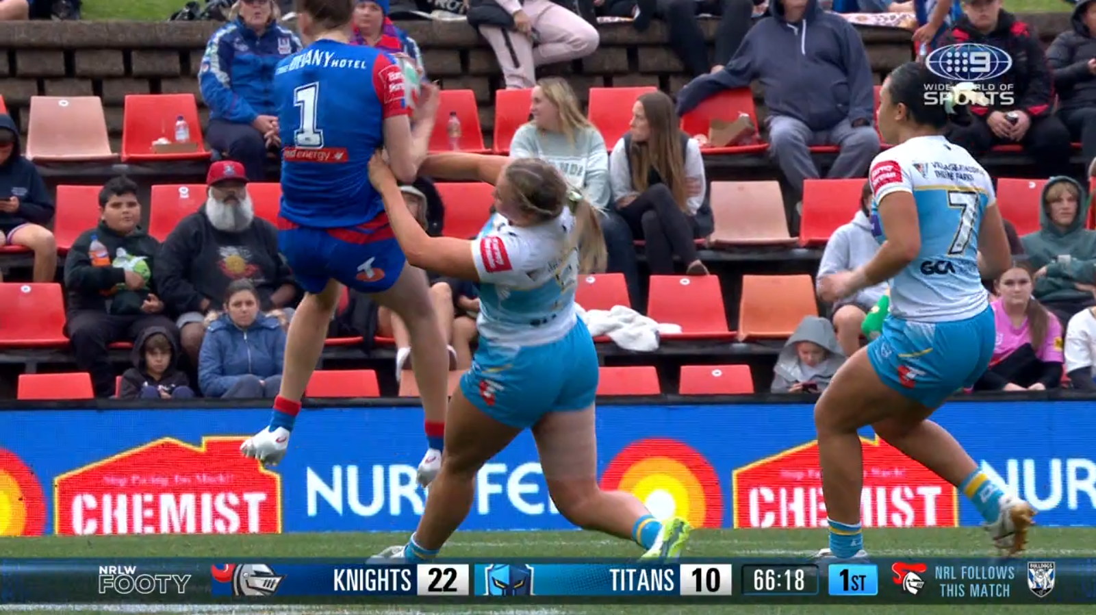 Chapman cops sickening knock