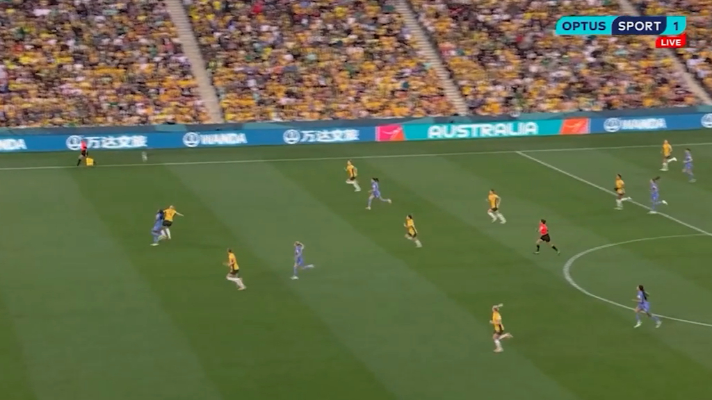 Matilda avoids card for shirt pull