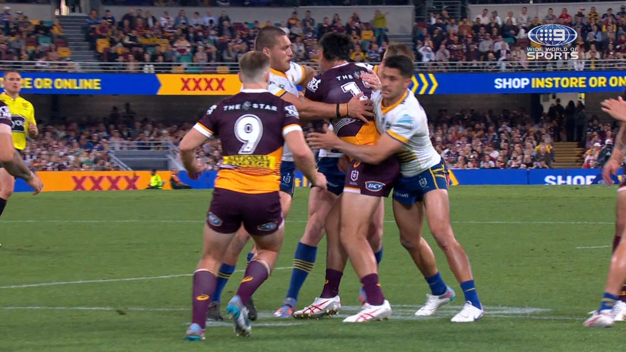 Eel floored in sickening collision