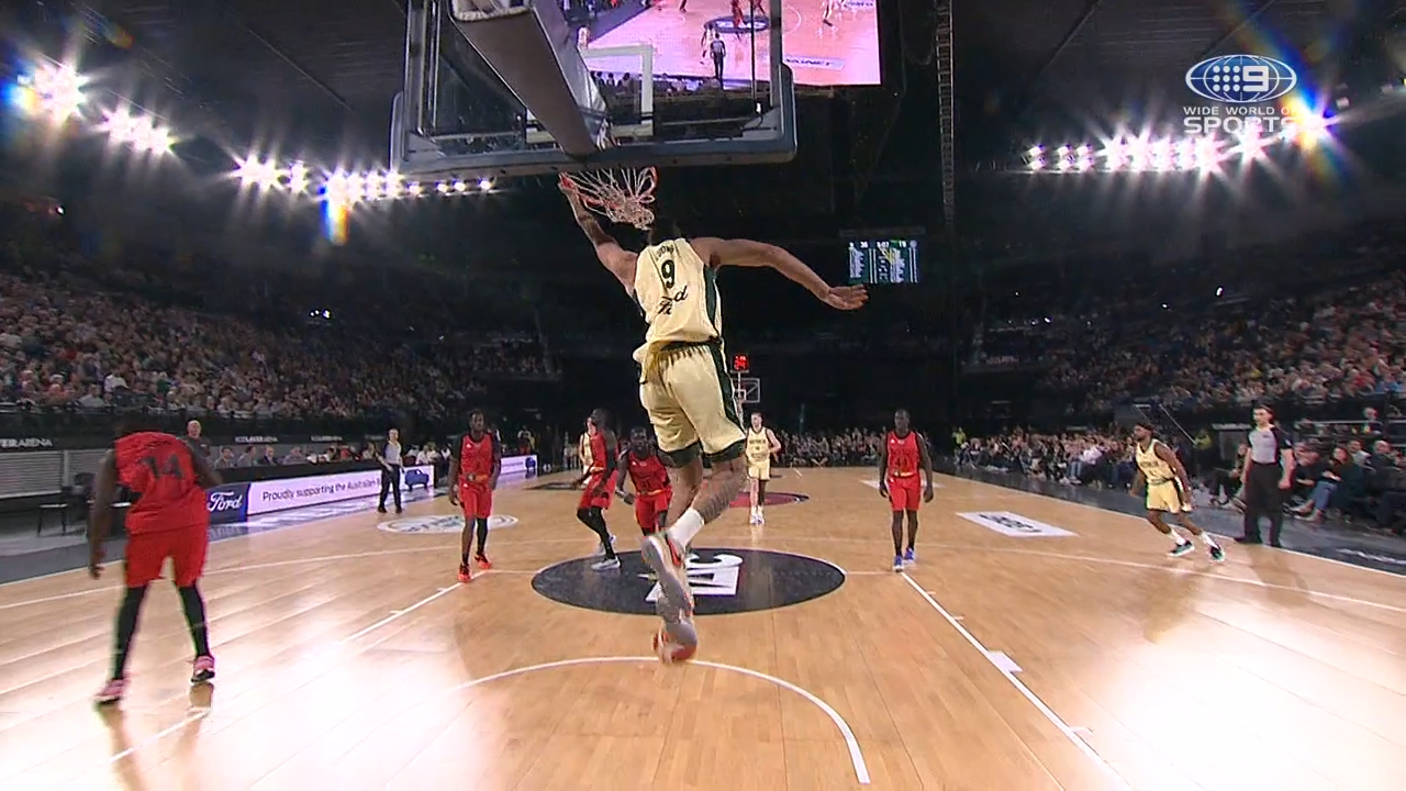 Cook bursts through with dunk