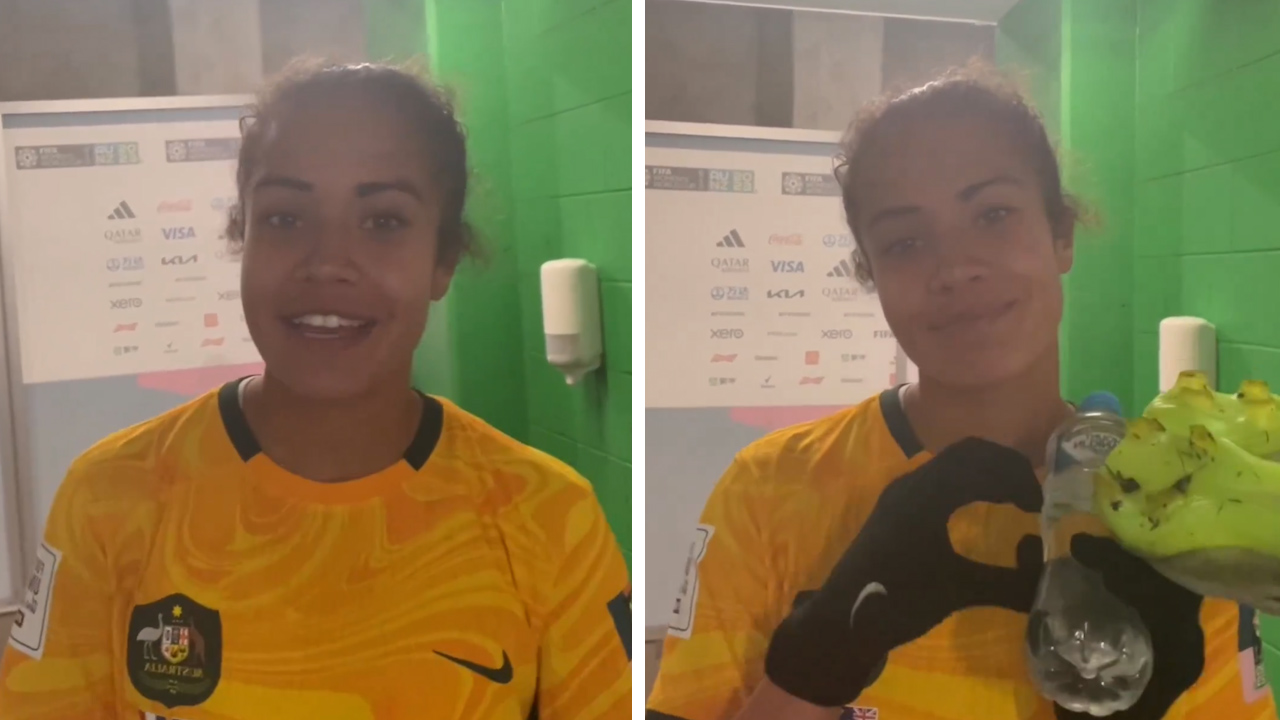 Mary Fowler thanks Aussie fans following Matildas win against France