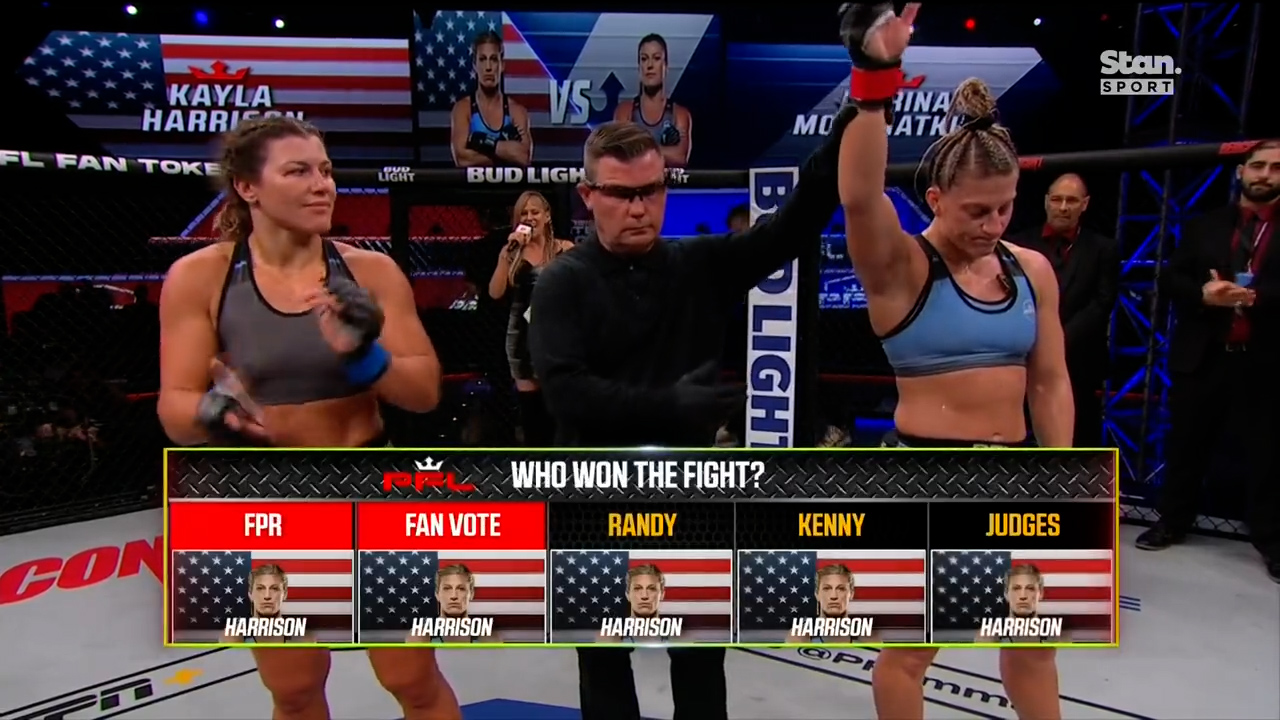 Harrison claims dominant PFL victory