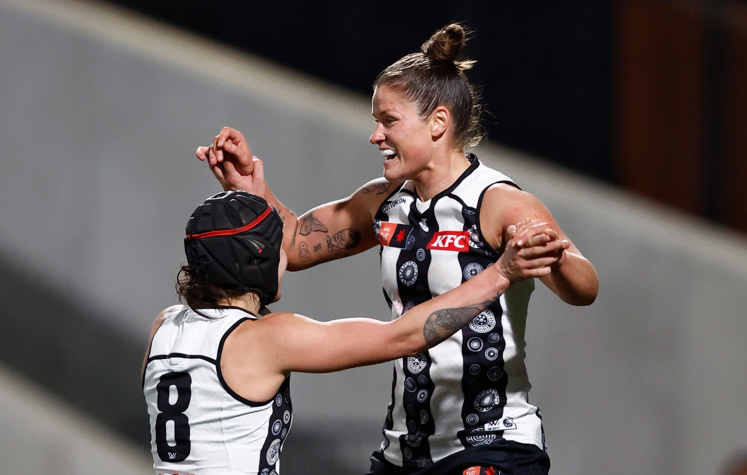 Brianna Davey was strong for the Pies.