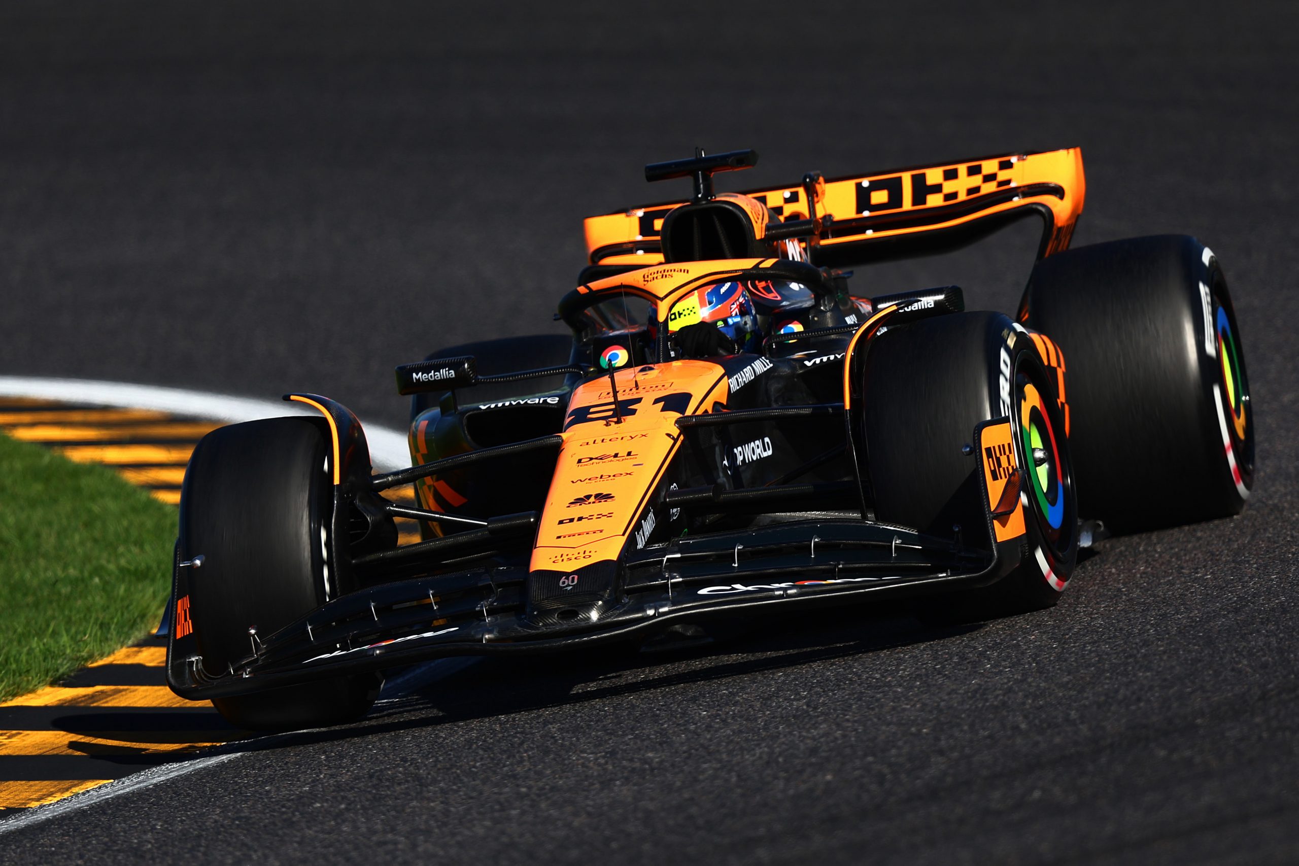 Oscar Piastri on track during the Japanese Grand Prix at Suzuka International Racing Course.