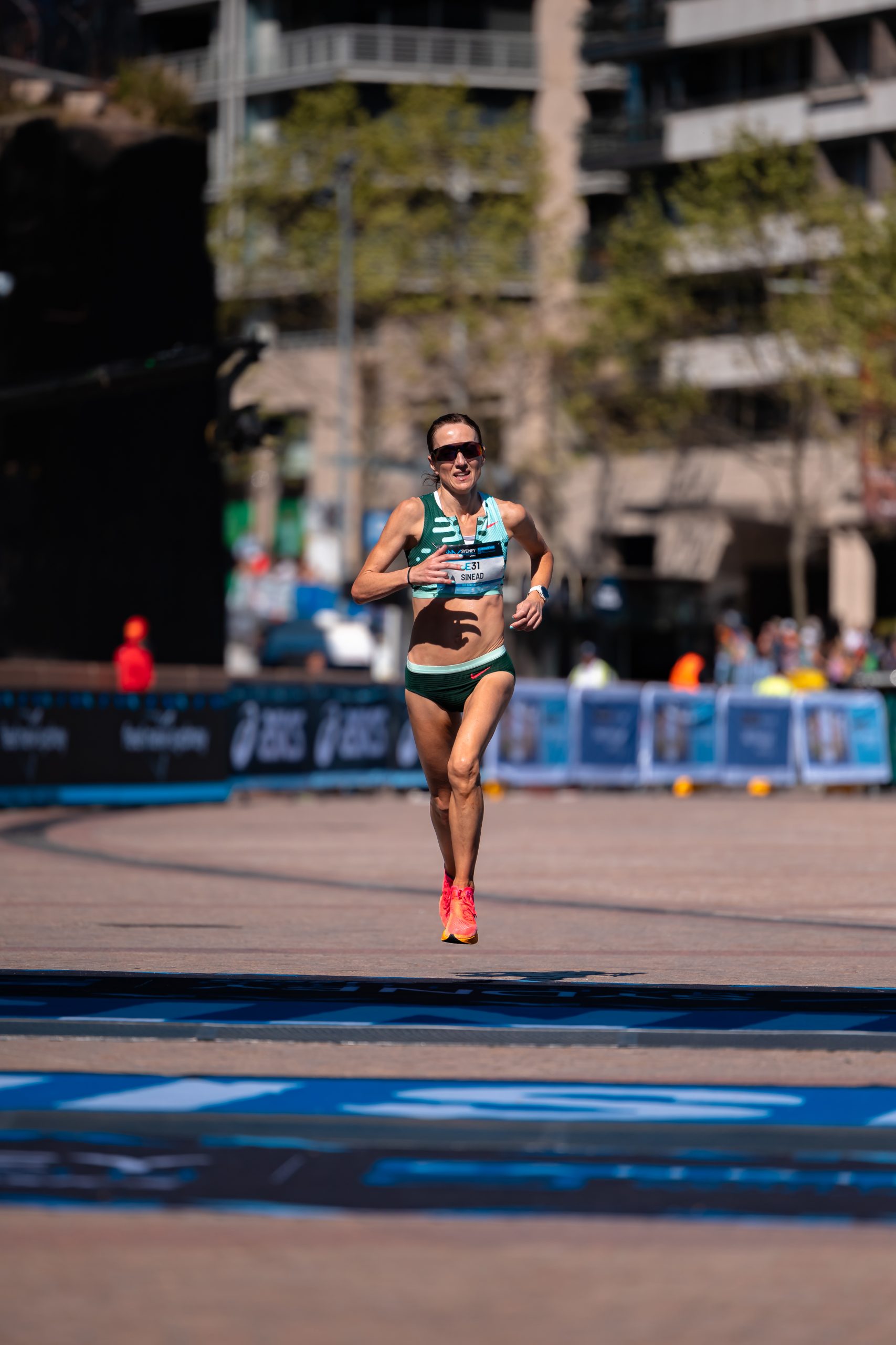 Australia's Sinead Diver taking on the Sydney Marathon.