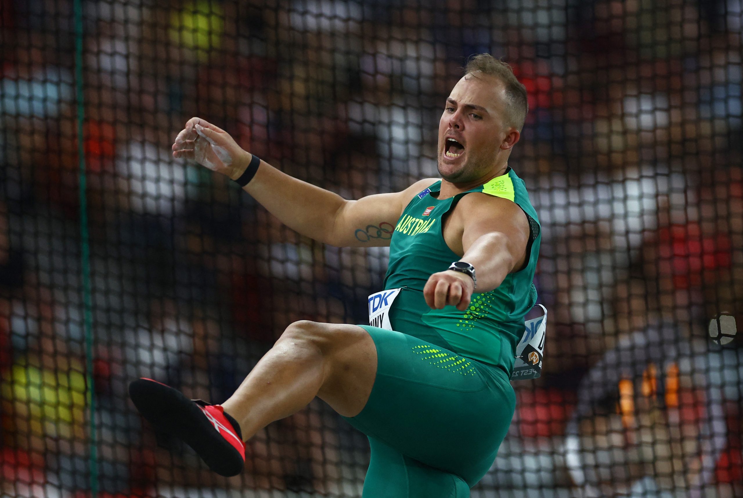 Matt Denny pictured at August's world championships in Budapest.