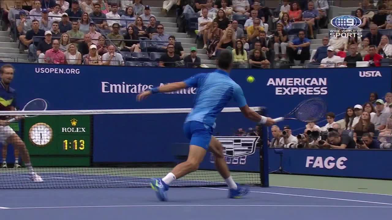 Djokovic wins epic rally