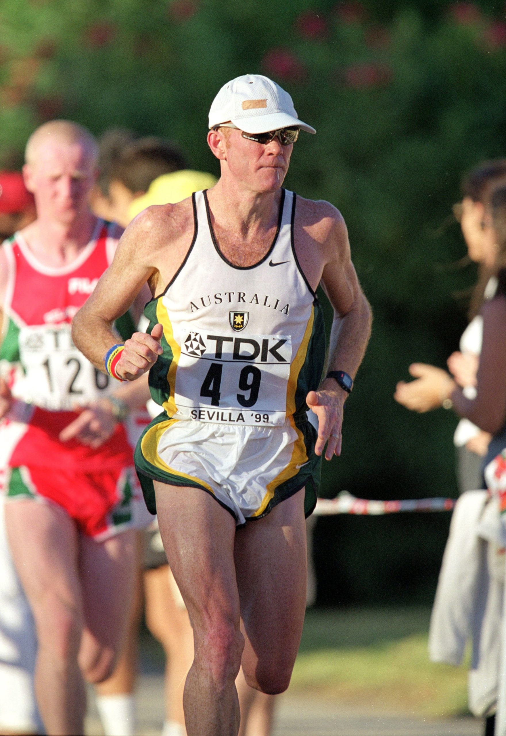 Pat Carroll pictured contesting the 2019 world athletics championships in Seville.