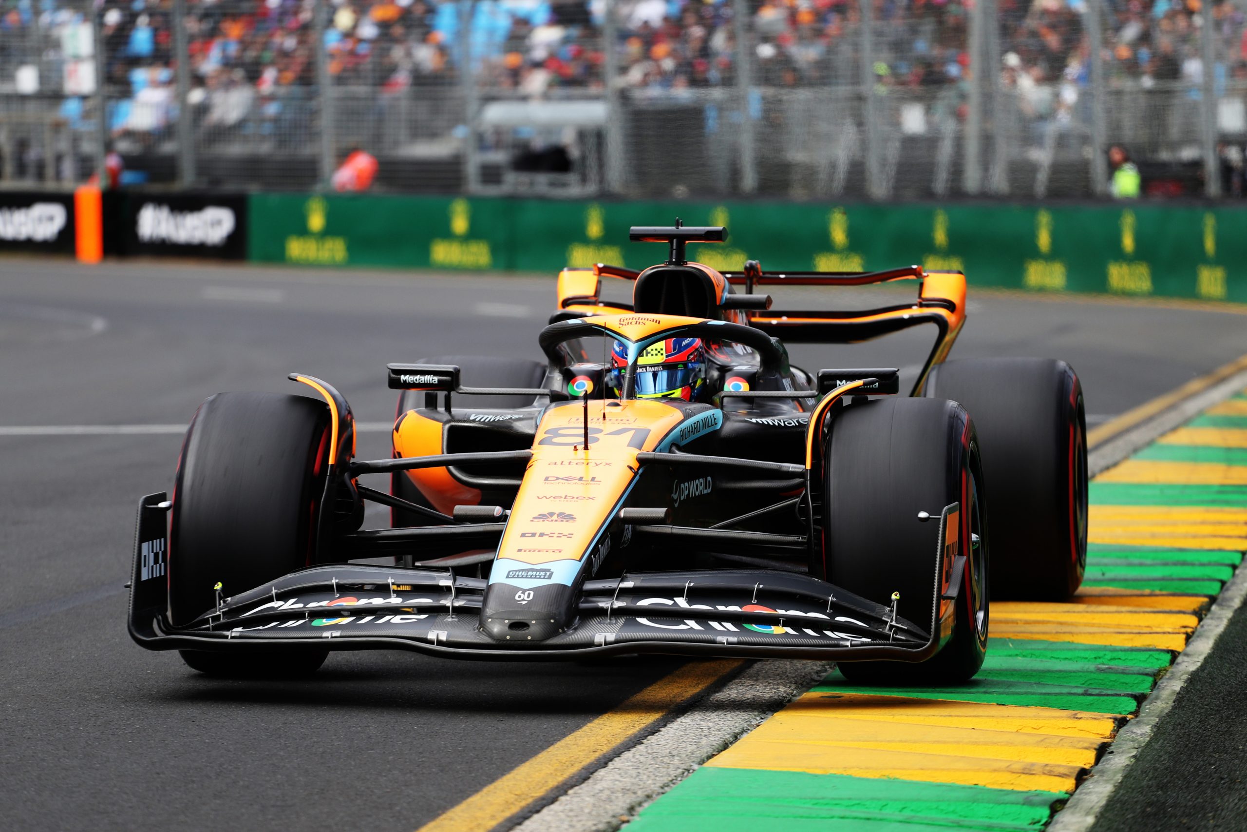 Oscar Piastri in action during qualifying ahead of the Australian Grand Prix.