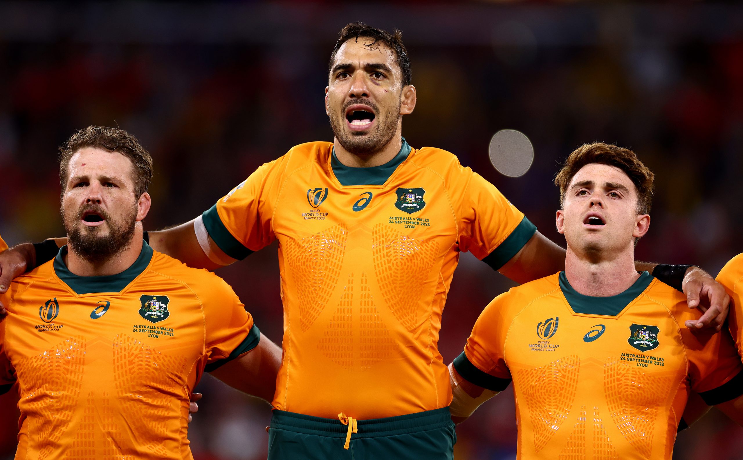 James Slipper (34) and Richies Arnold (33) were two of the eldest players in the Wallabies team at this year's Rugby World Cup.