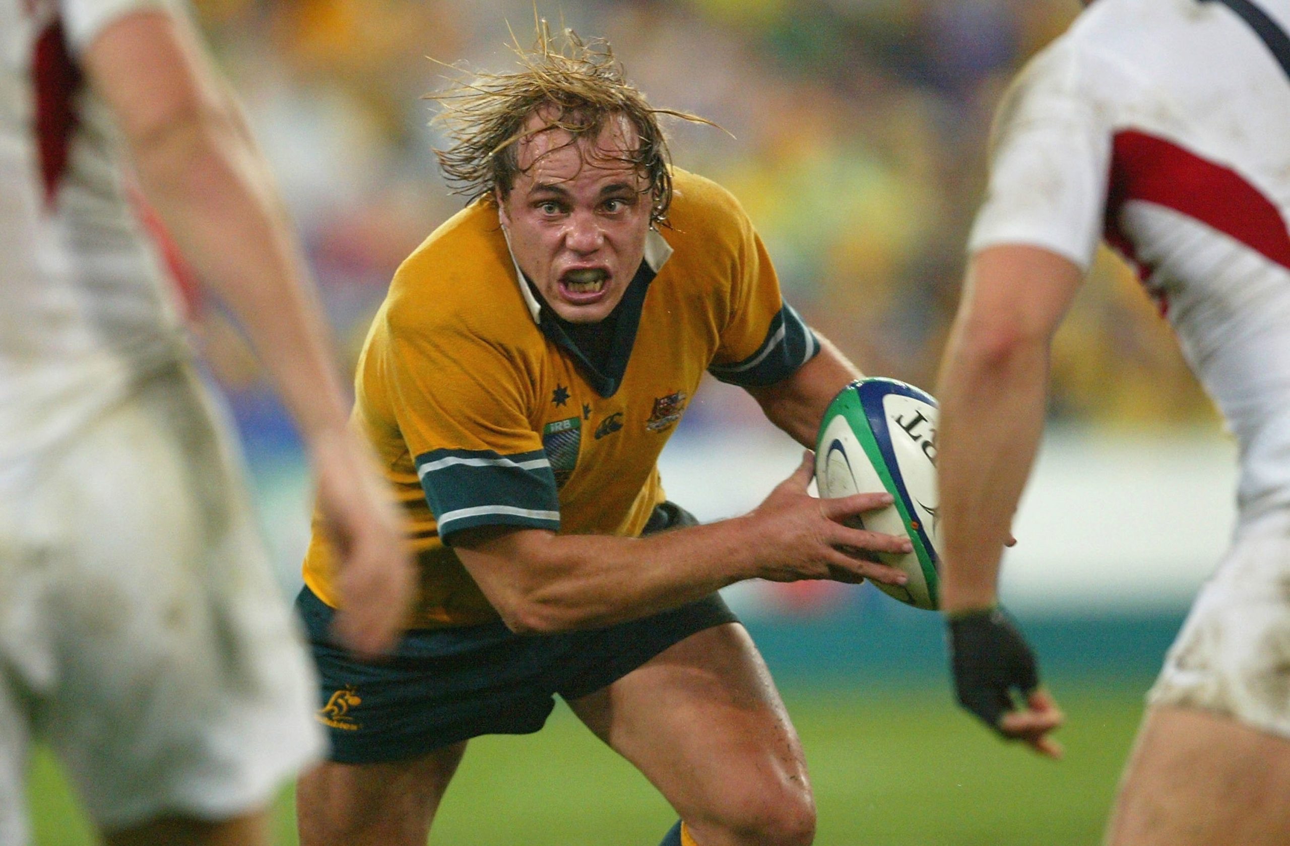 Phil Waugh of Australia in action during the 2003 Rugby World Cup final.