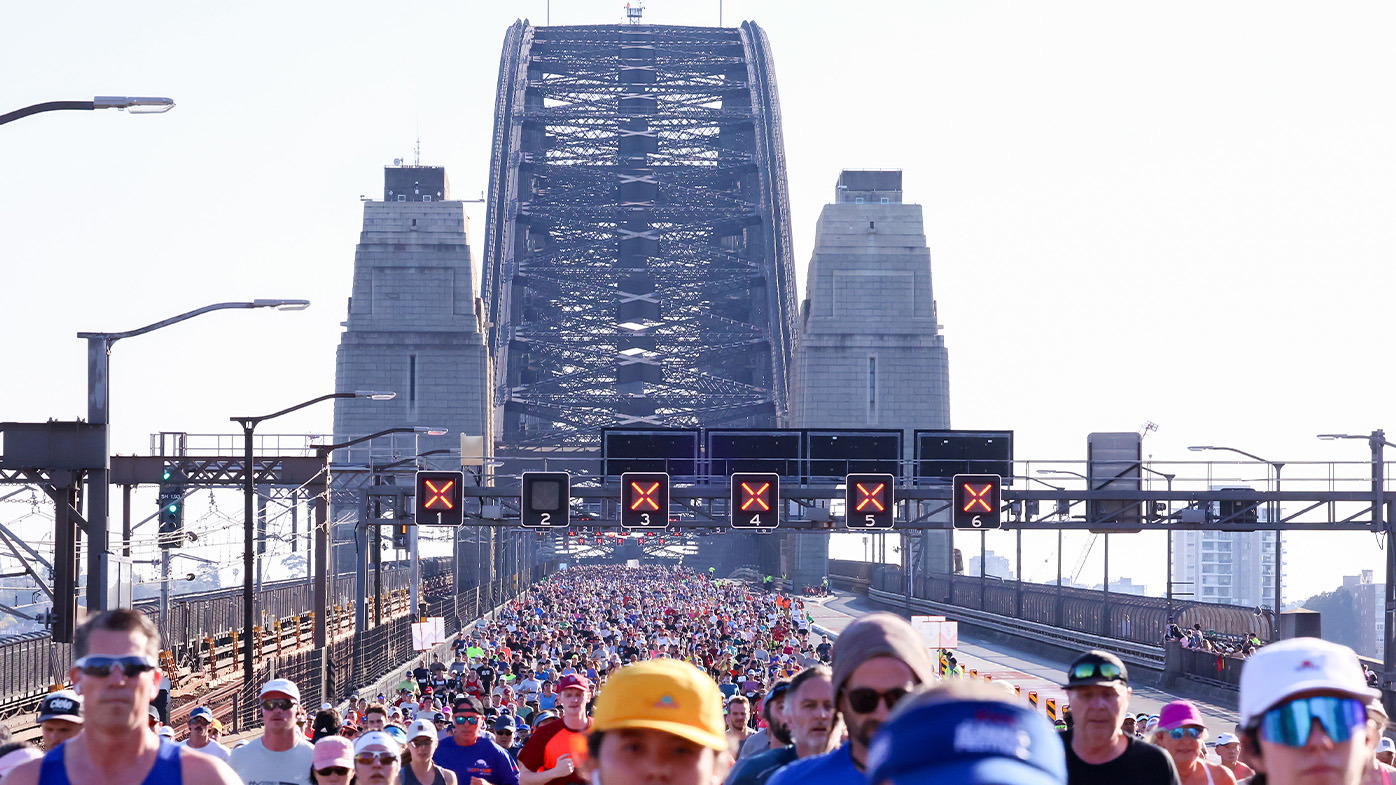 The Sydney Harbour Bridge.