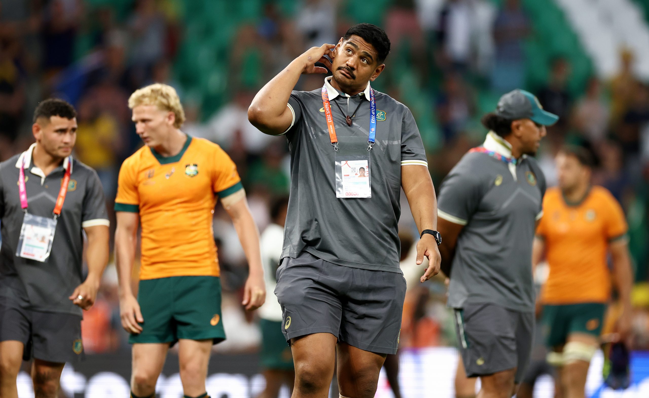 Will Skelton of Australia at Stade Geoffroy-Guichard.