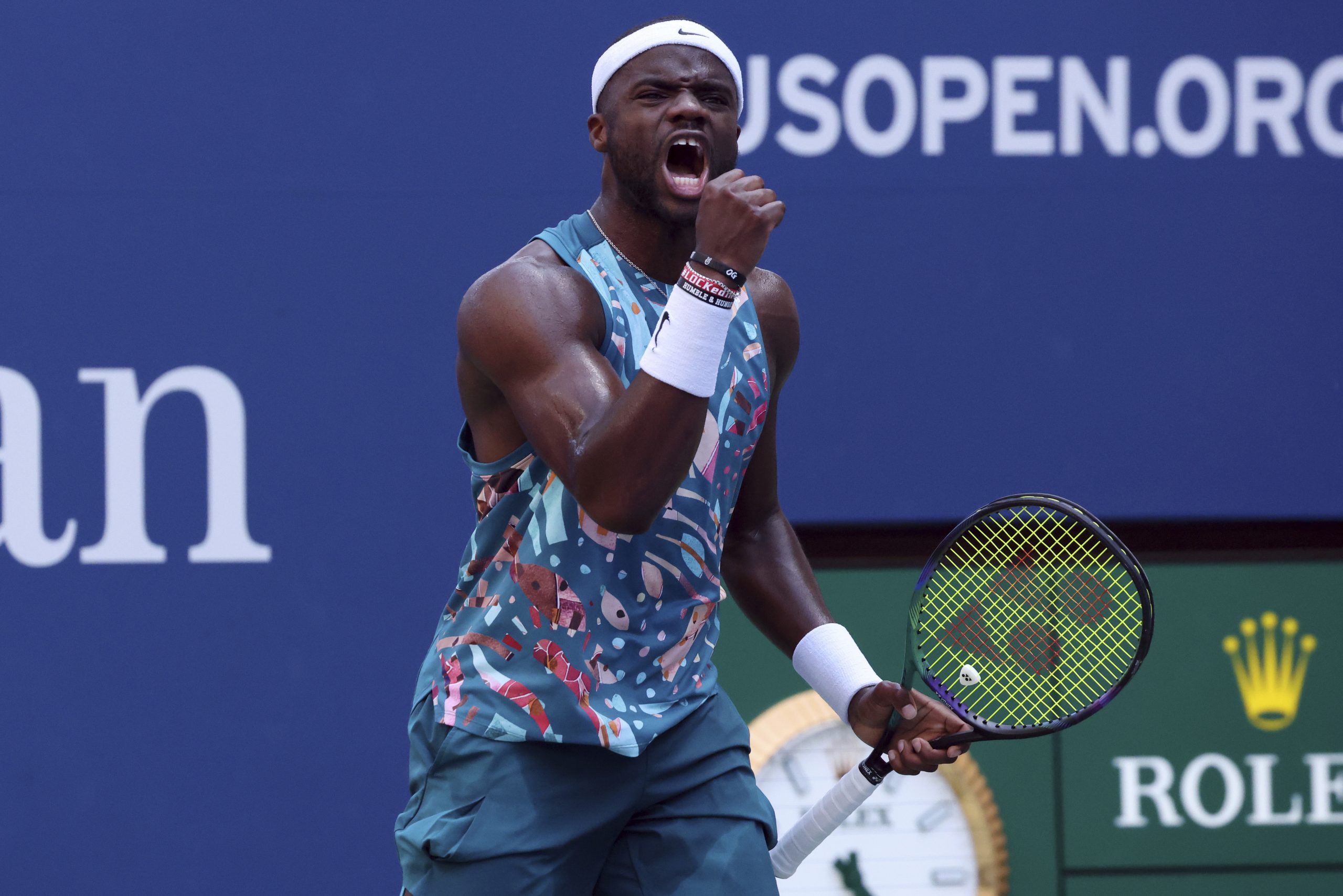 Frances Tiafoe, of the United States plays Rinky Hijikata.