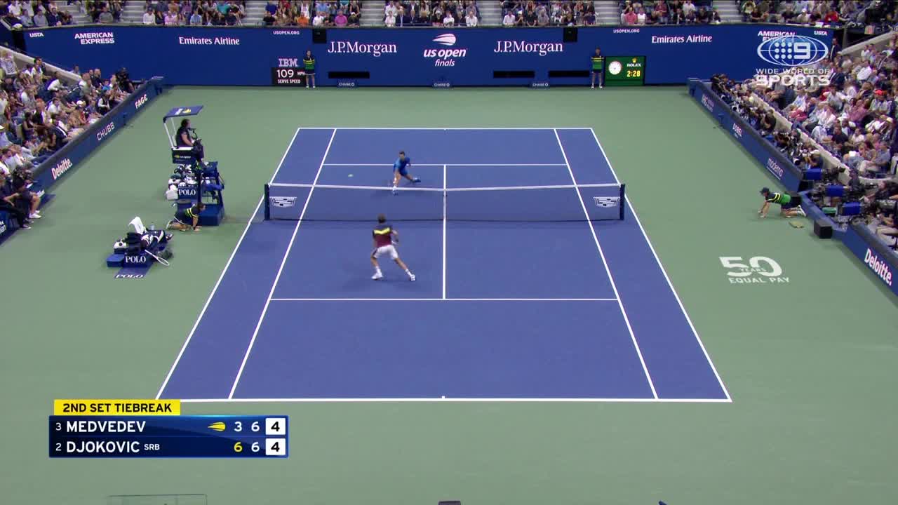 Medvedev wins 'insane point' in tiebreak
