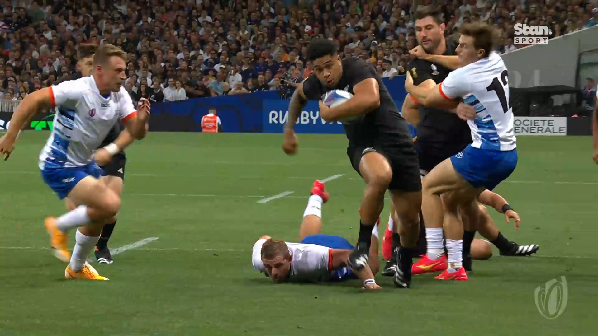 New Zealand vs Namibia RWC every try