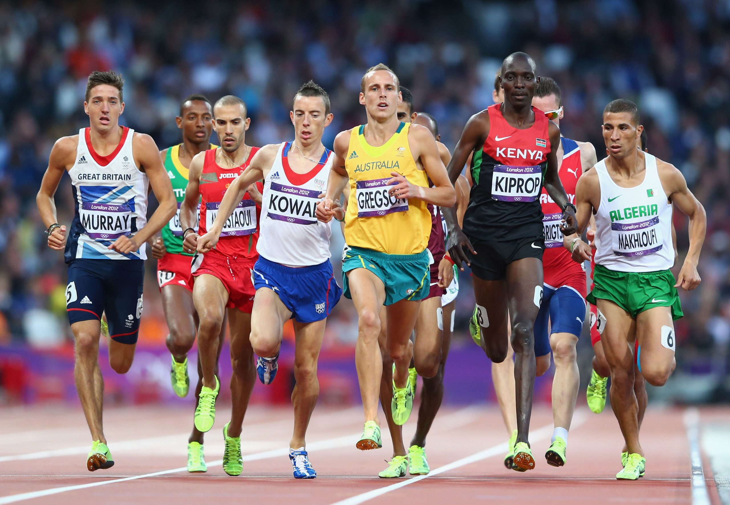 Ryan Gregson contesting the men's 1500 metres at the 2012 London Olympics.
