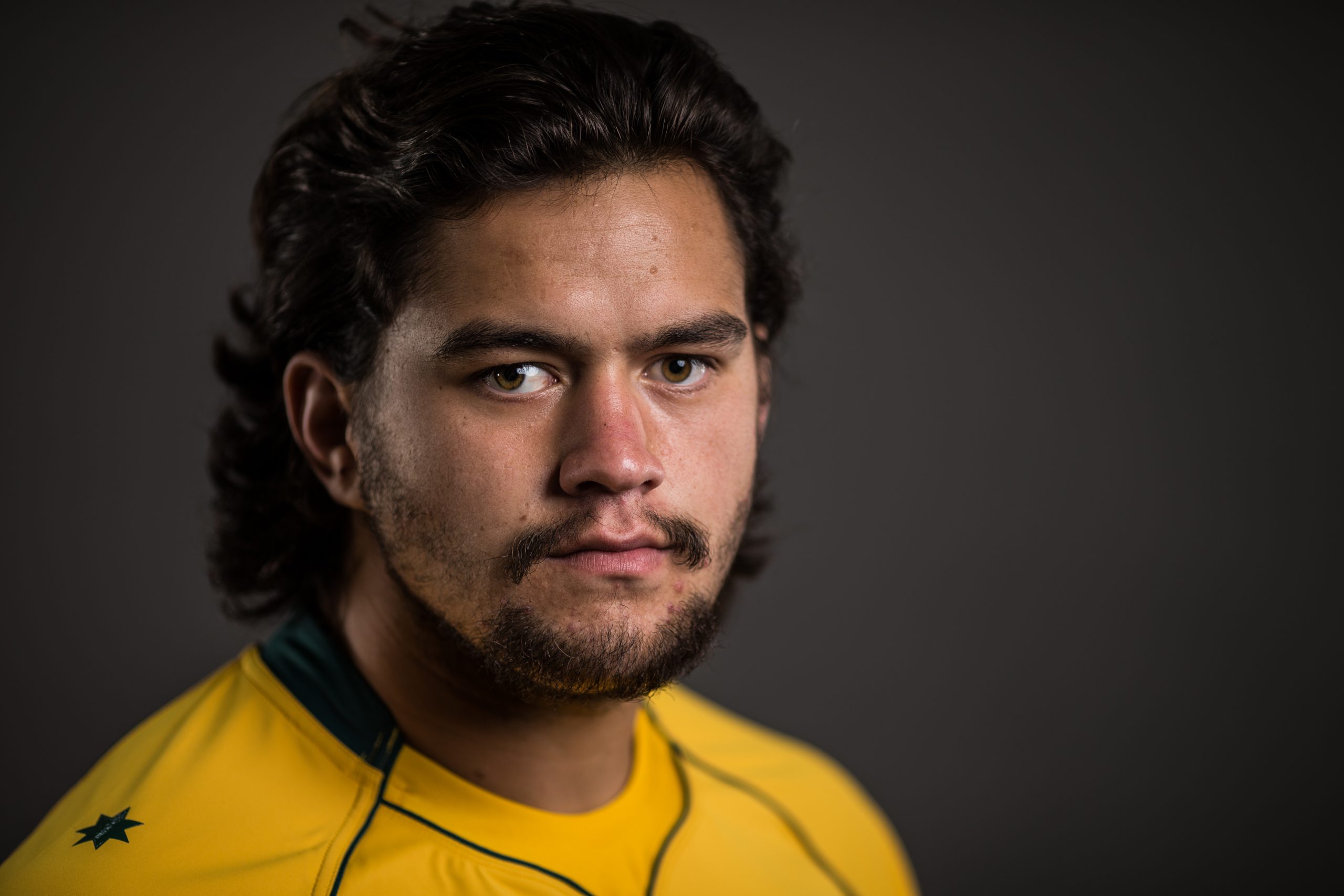 Tyrel Lomax at a Wallabies camp in Canberra in 2017.