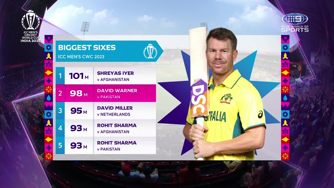 Warner's outrageous 98m maximum