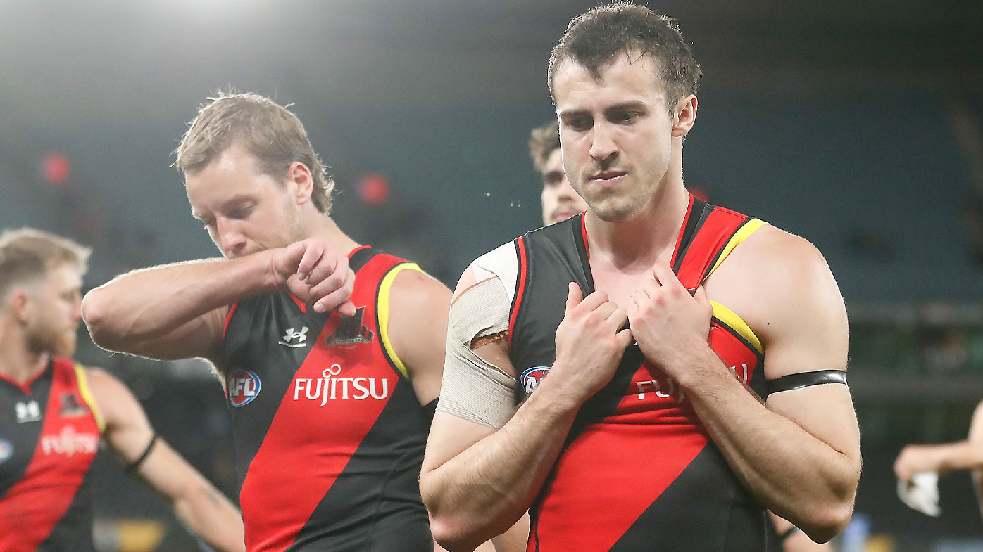 Essendon stars Darcy Parish and Andrew McGrath