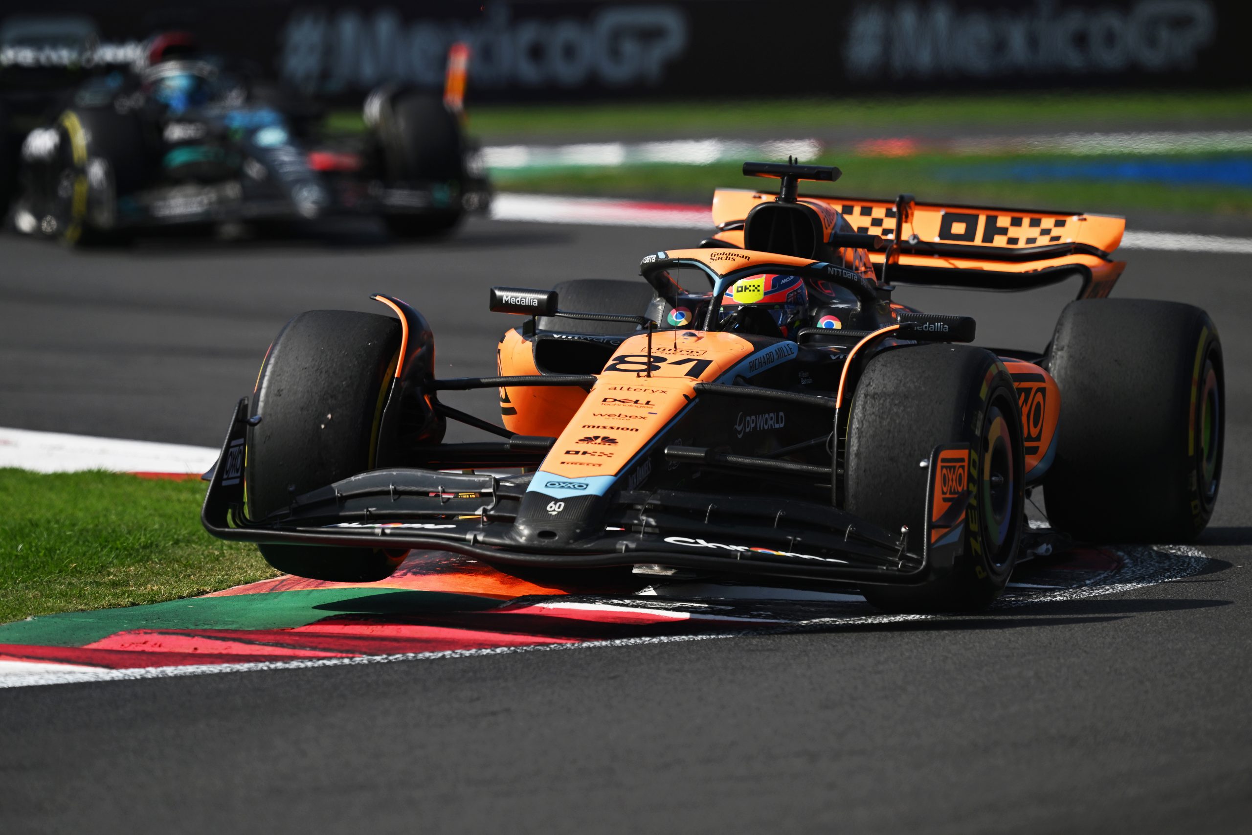 Oscar Piastri in action at the Mexican Grand Prix.