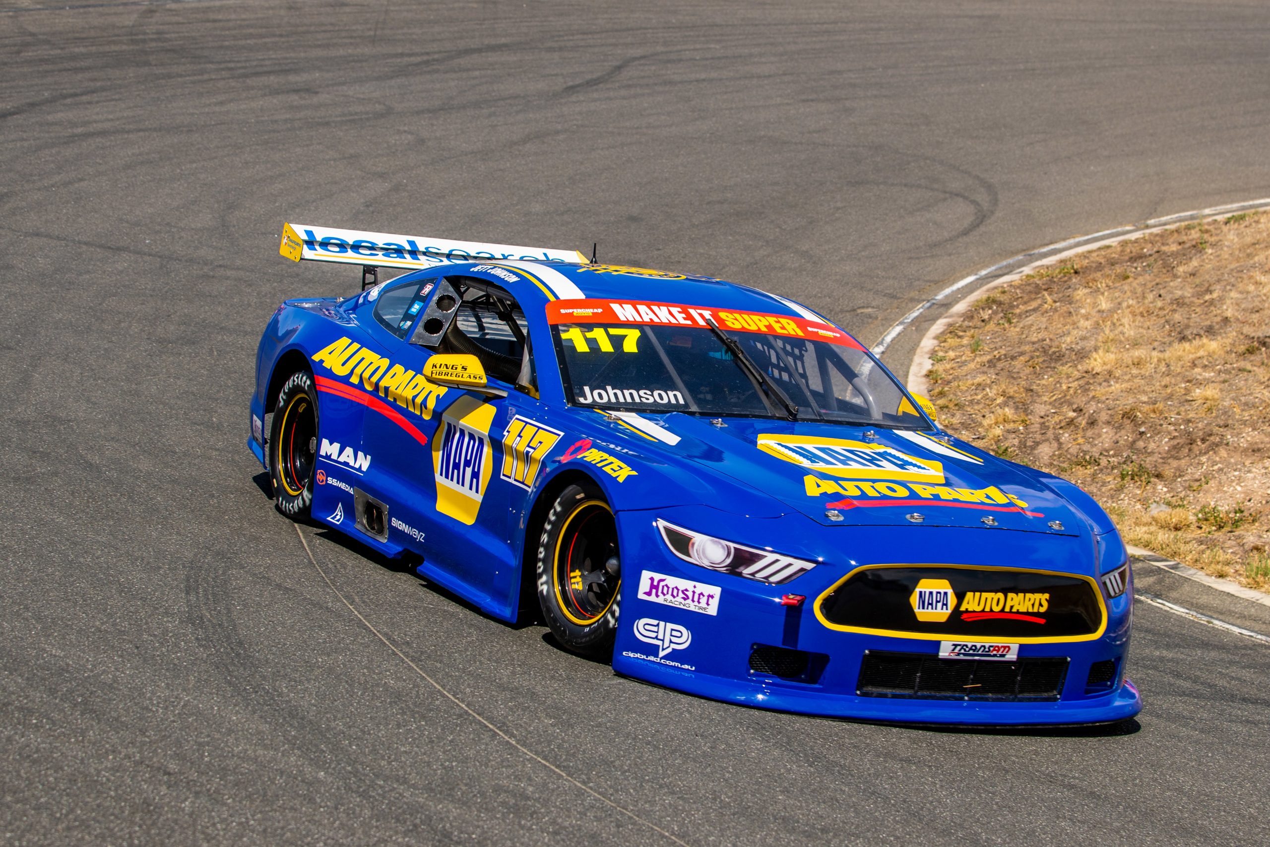 Jett Johnson in the No.117 Ford Mustang.