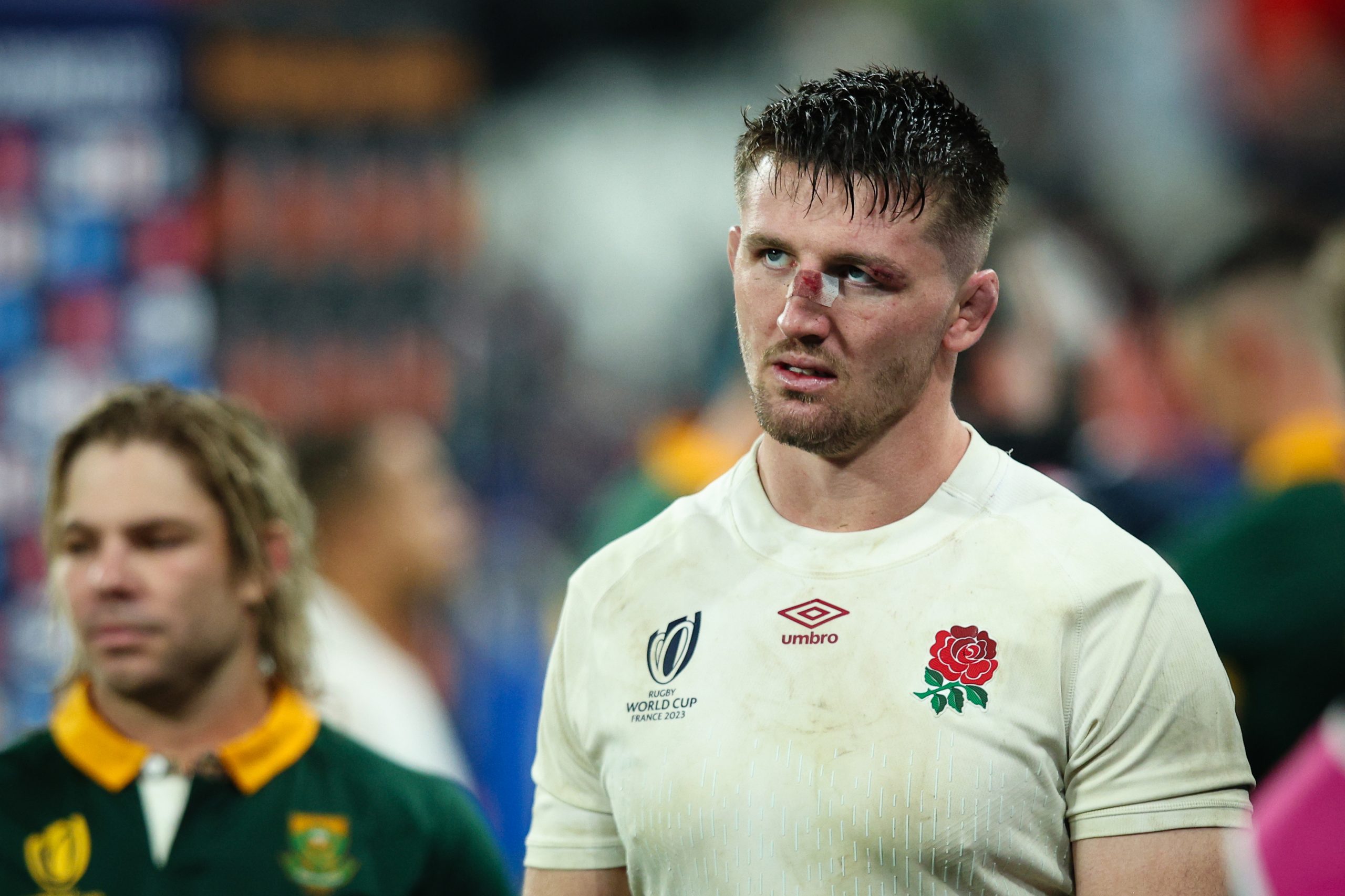 Tom Curry of England is dejected after the Rugby World Cup semi-final.