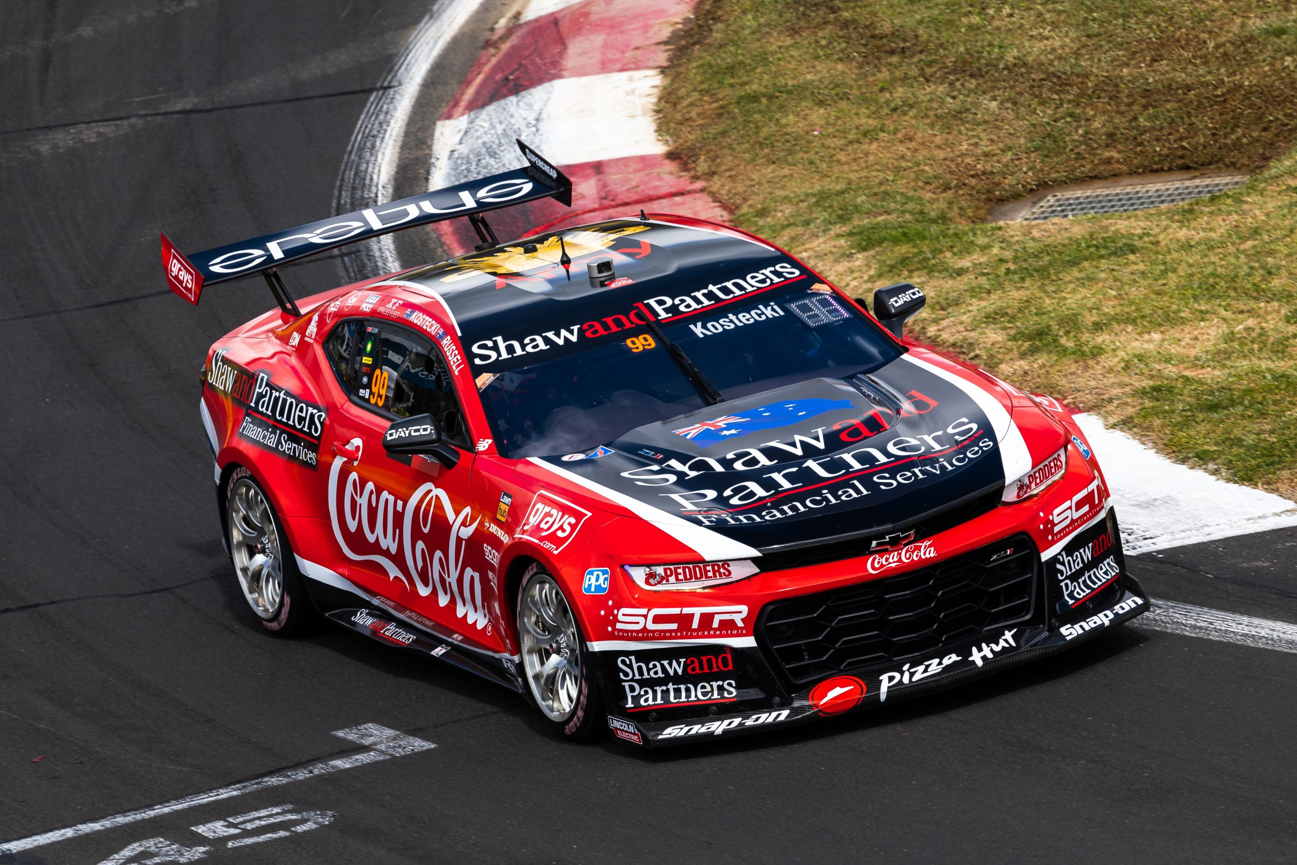 Brodie Kostecki driver of the #99 Coca-Cola Racing Chevrolet Camaro ZL1 during the Bathurst 1000, part of the 2023 Supercars Championship Series at Mount Panorama on October 06, 2023 in Bathurst, Australia. (Photo by Daniel Kalisz/Getty Images)
