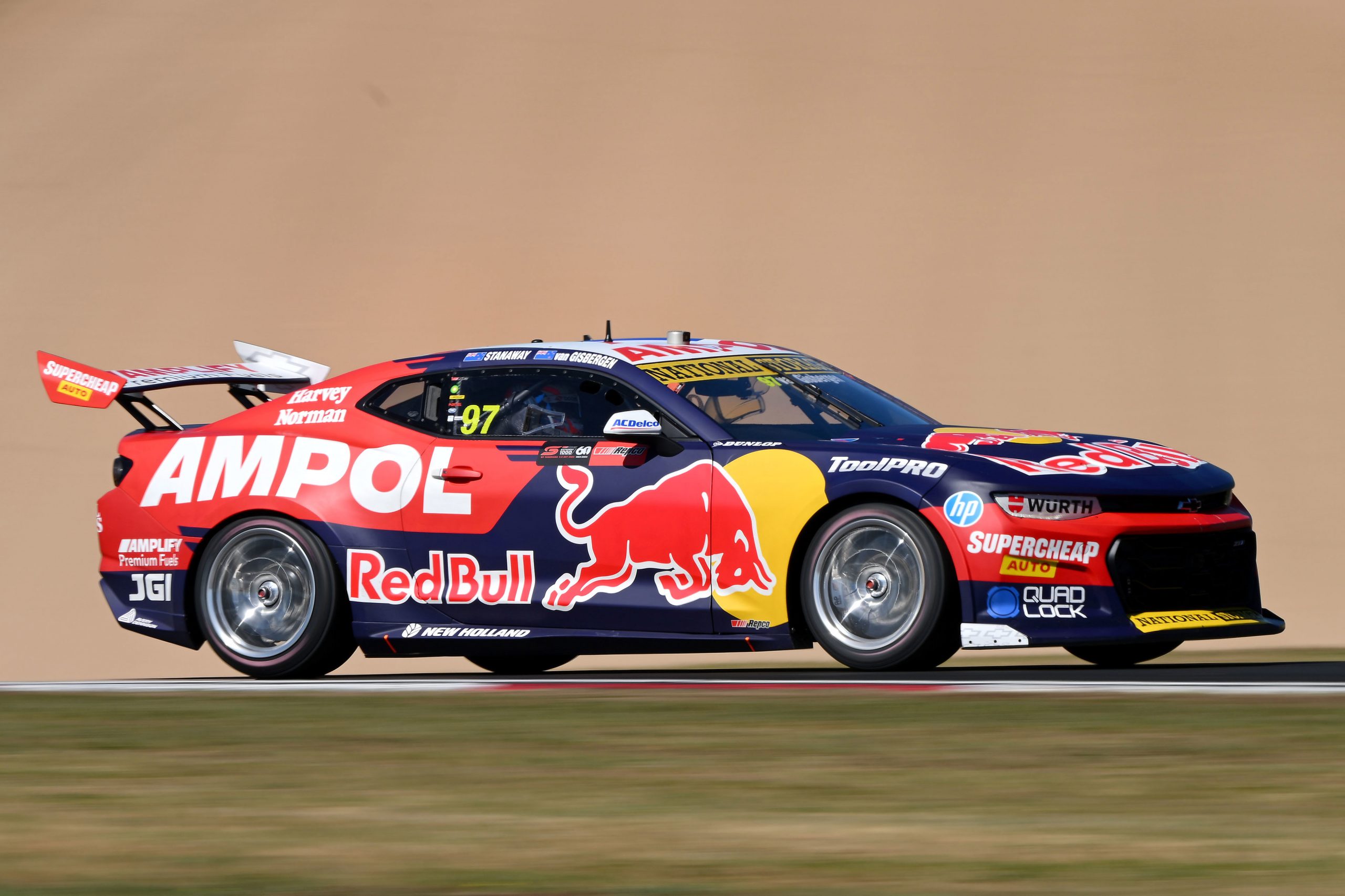 Richie Stanaway drives the Triple Eight Race Engineering Chevrolet Camaro in practice during the Bathurst 1000.