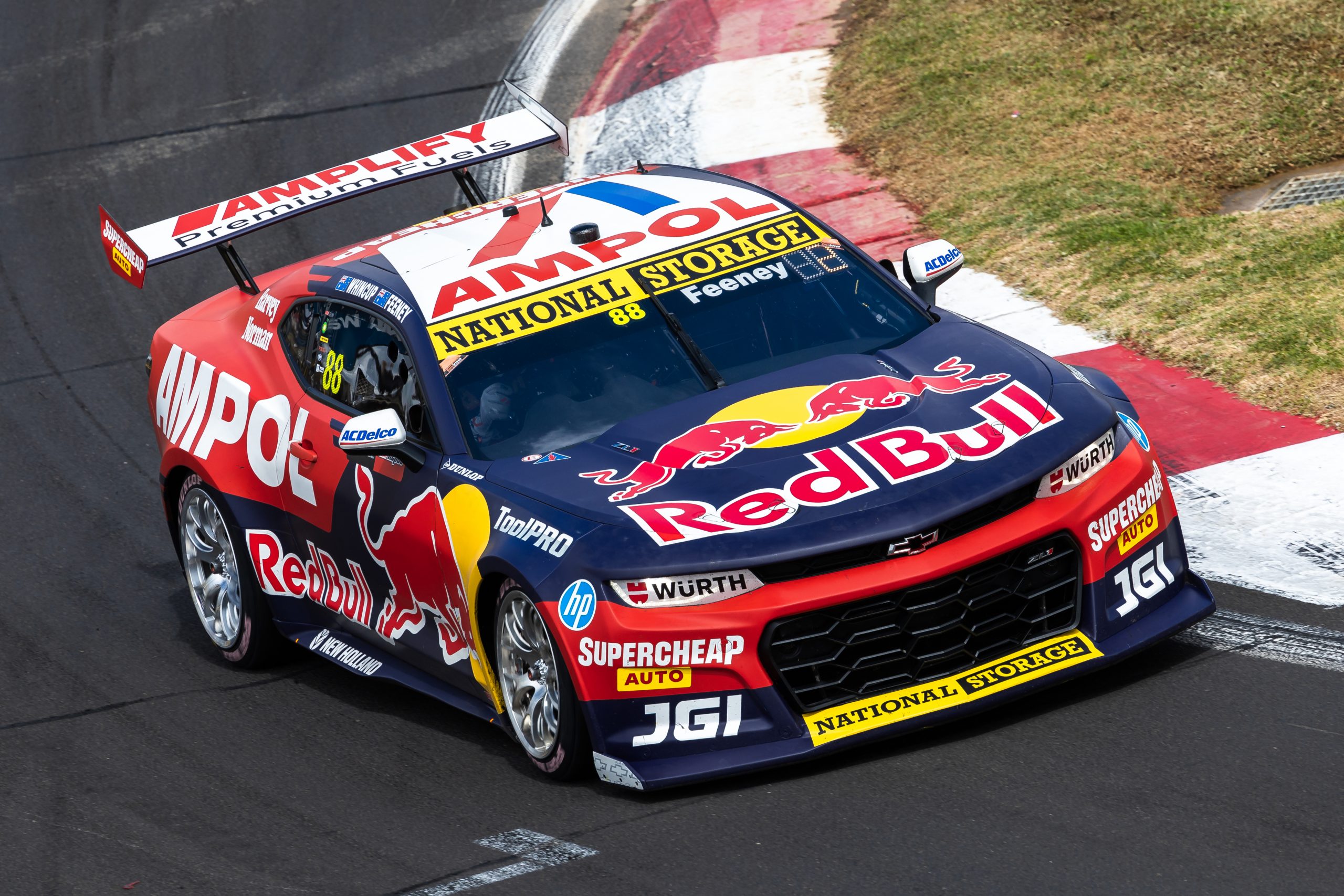 The No.88 Chevrolet Camaro driven by Broc Feeney and Jamie Whincup.
