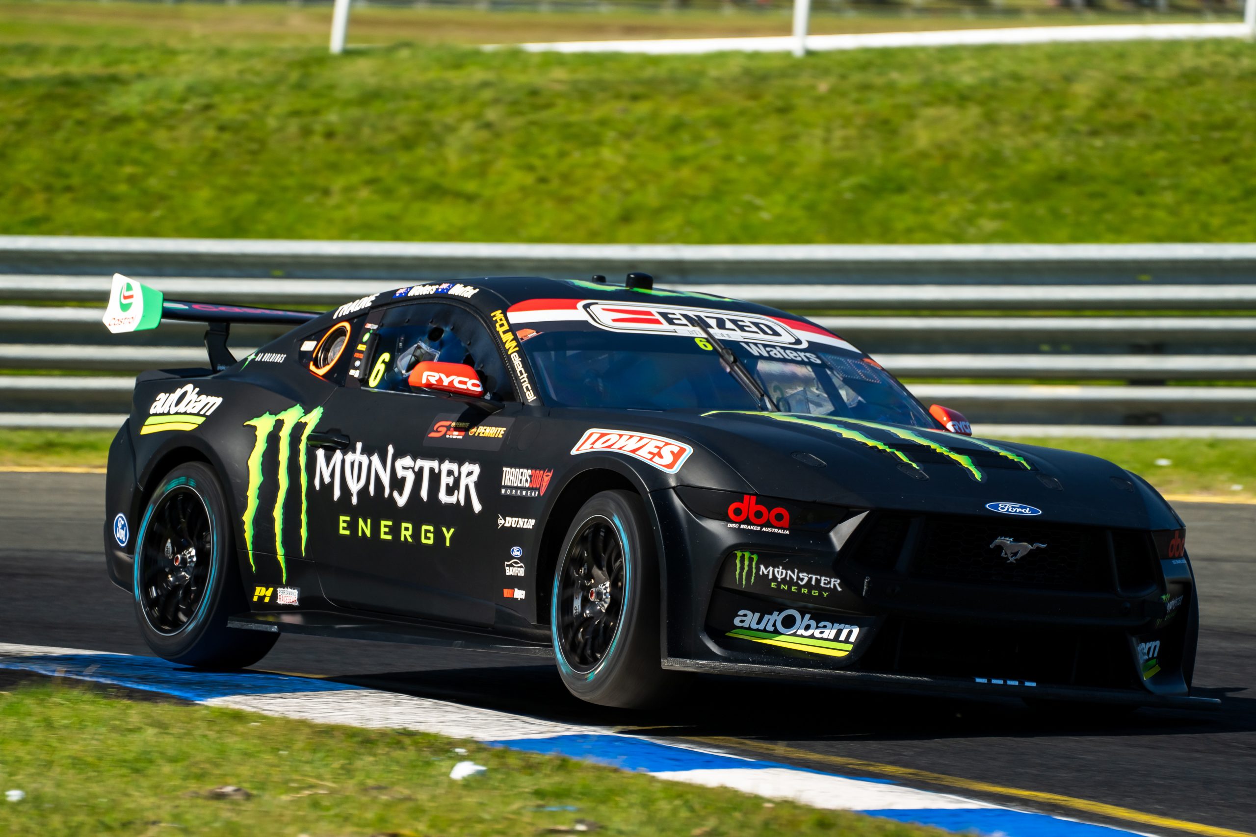 Cameron Waters driver of the #6 Monster Energy Racing Ford Mustang GT during the Penrite Oil Sandown 500, part of the 2023 Supercars Championship Series at Sandown Raceway on September 15, 2023 in Melbourne, Australia. (Photo by Daniel Kalisz/Getty Images)
