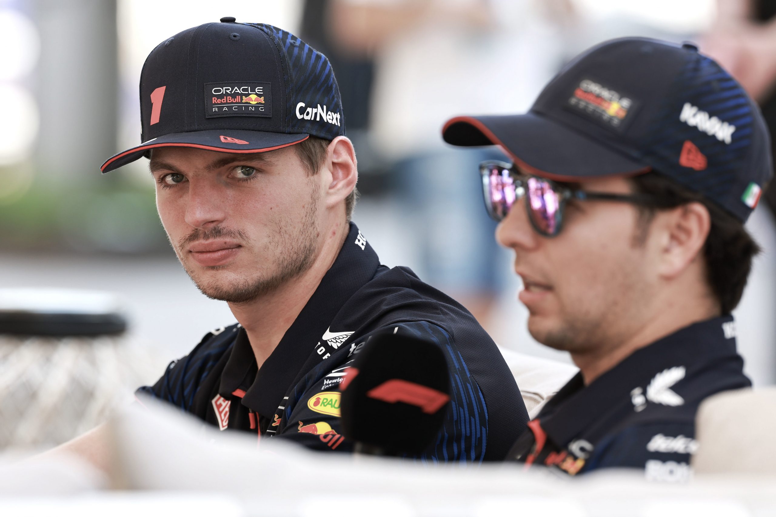 Max Verstappen and Sergio Perez ahead of the Qatar Grand Prix.