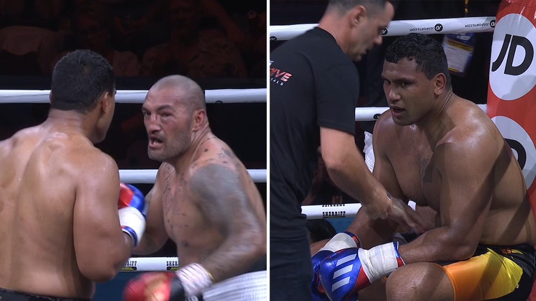 Pangai goes blow for blow