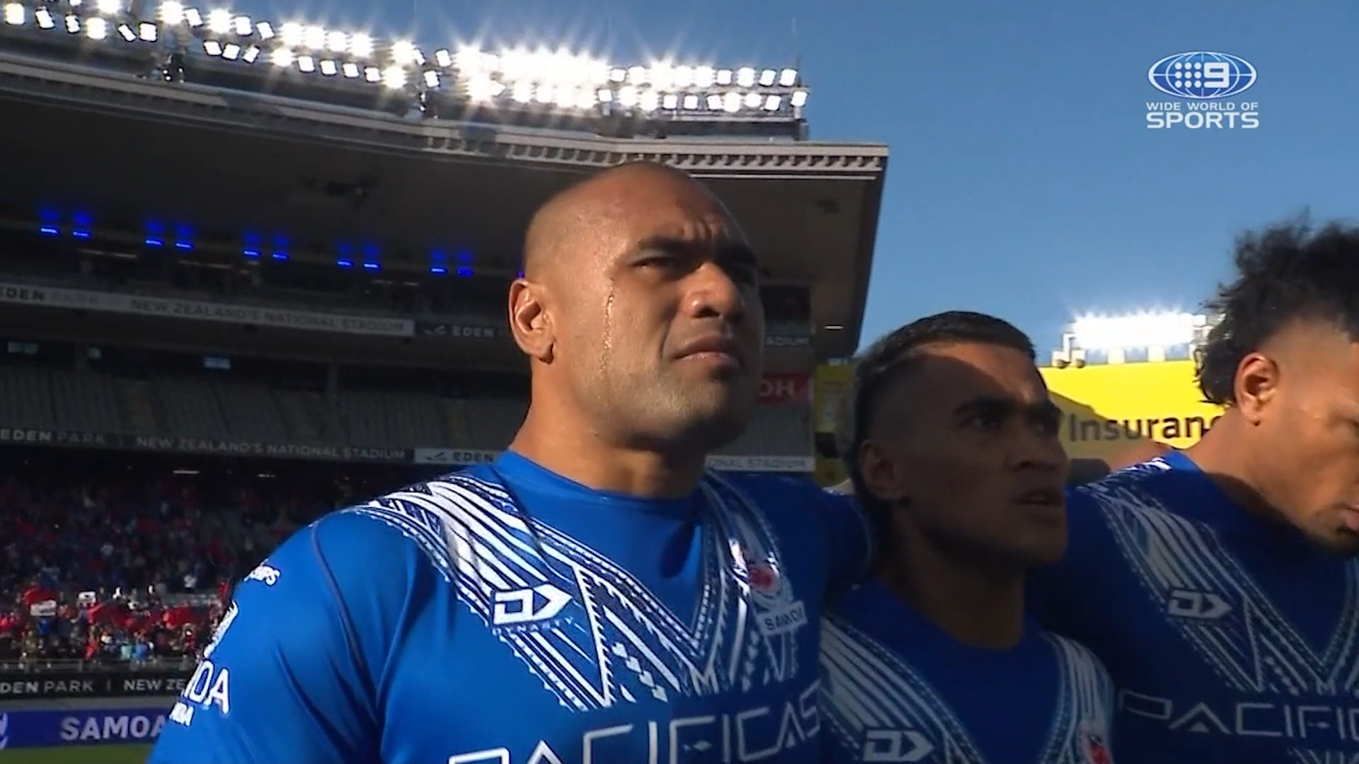 Players in tears during 'spine-tingling' anthems