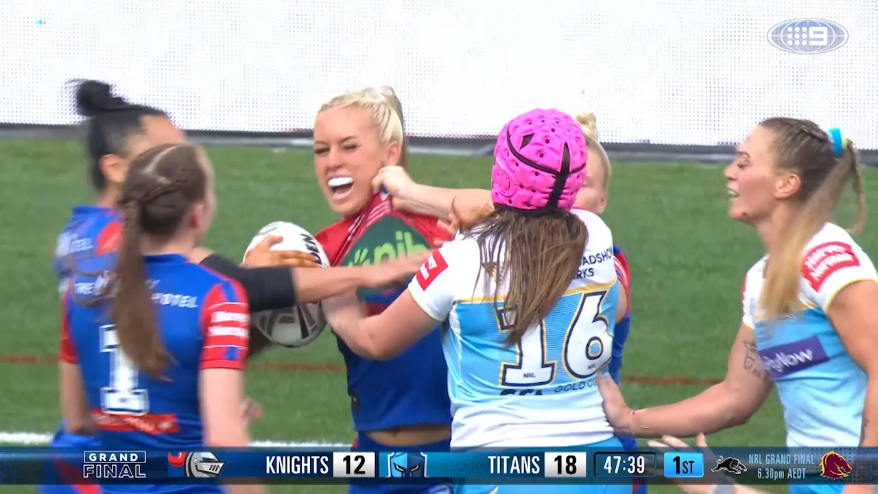 Fists fly in NRLW grand final