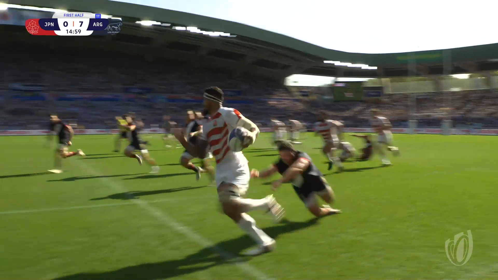 Japan vs Argentina RWC every try