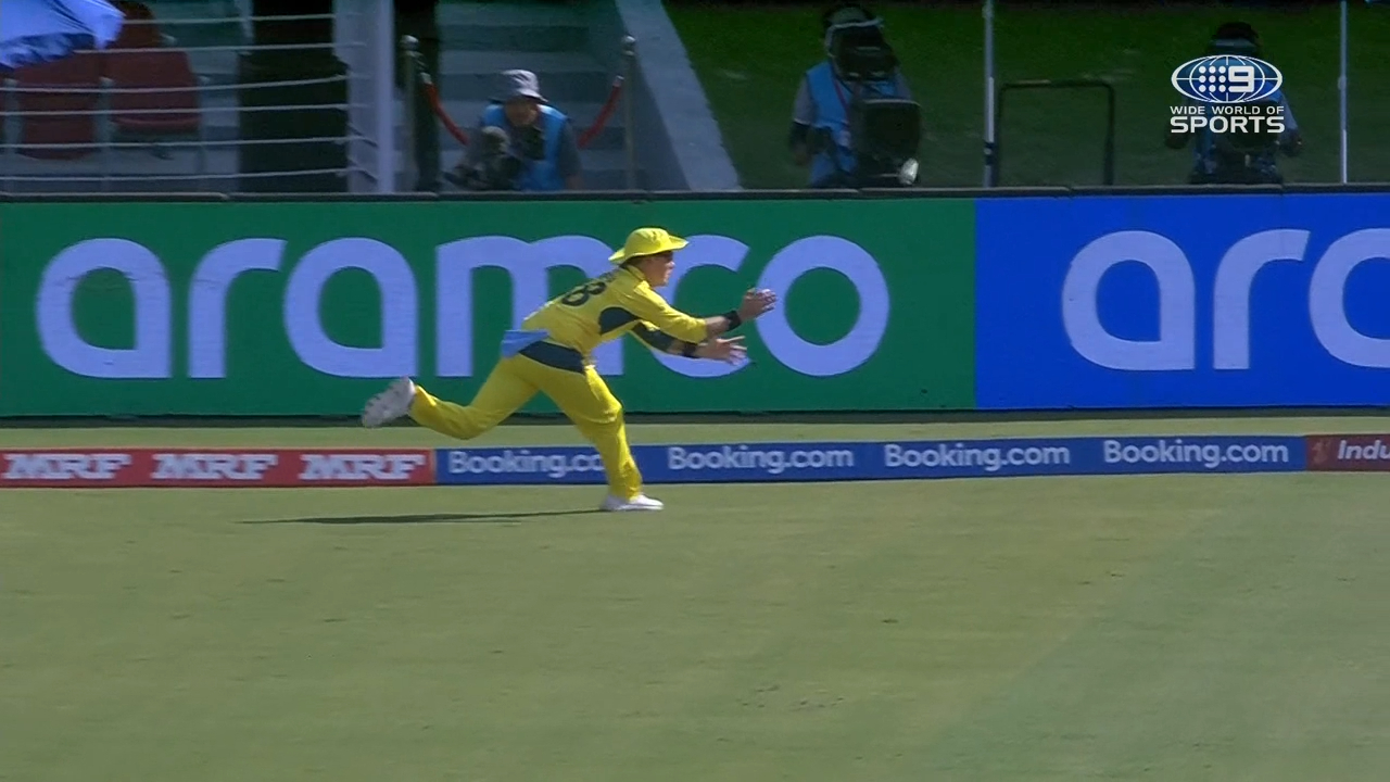 Zampa misjudges airborne catch
