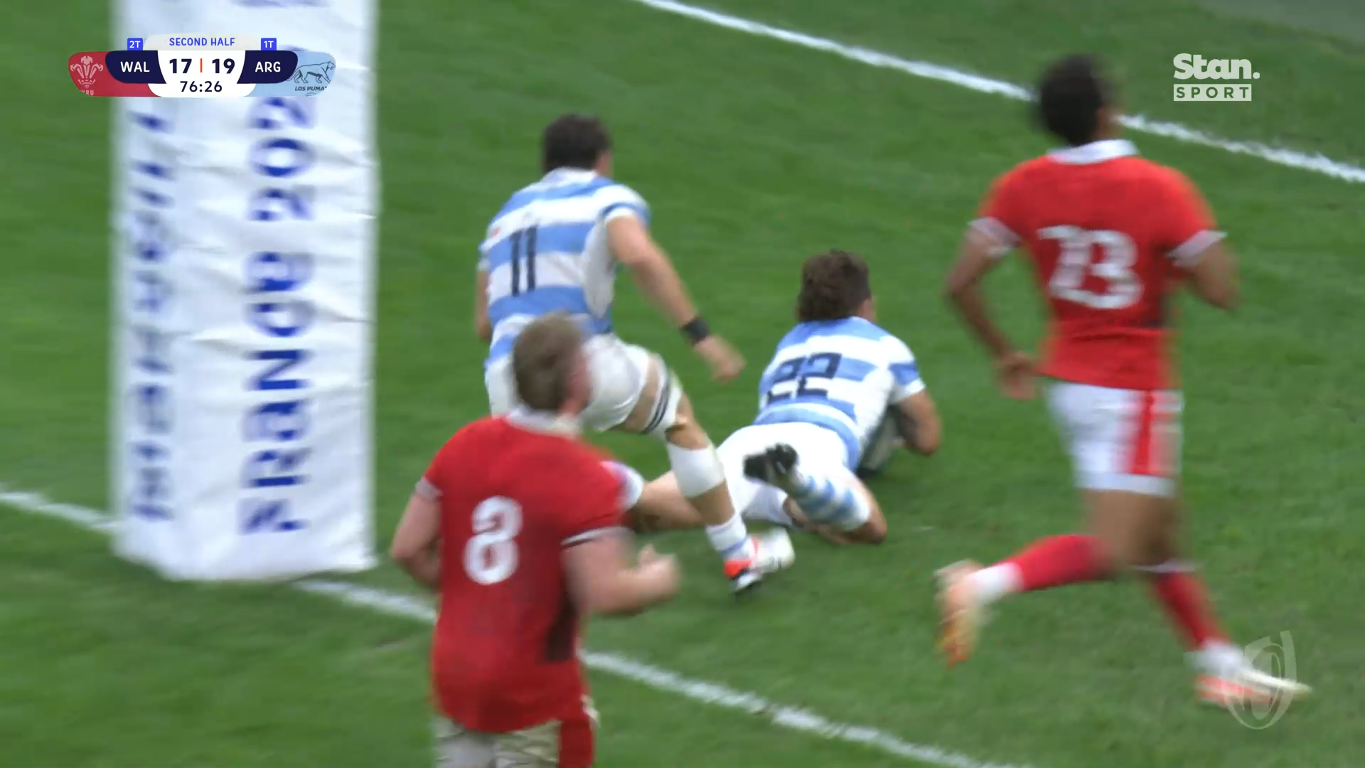 Wales vs Argentina RWC every try